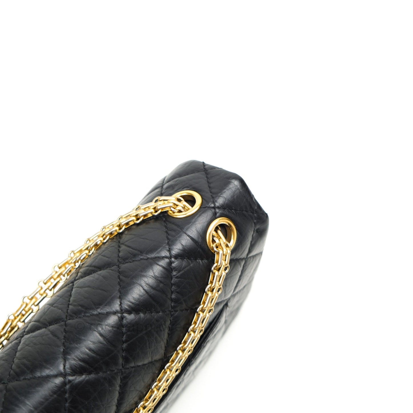 Chanel Reissue Quilted Aged Calfskin Black Gold Hardware 226