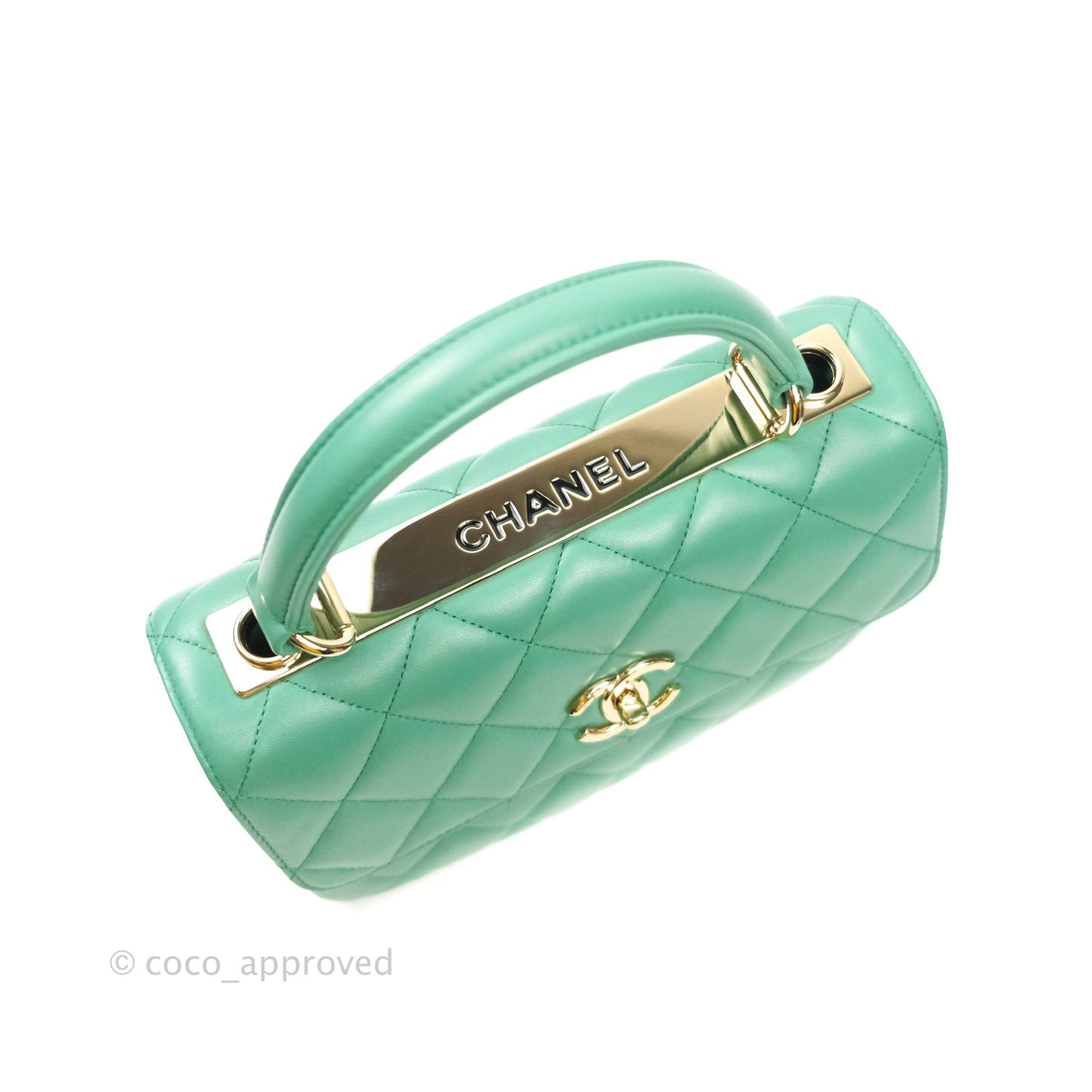 Chanel Trendy CC Small Mint Green Lambskin Gold Hardware