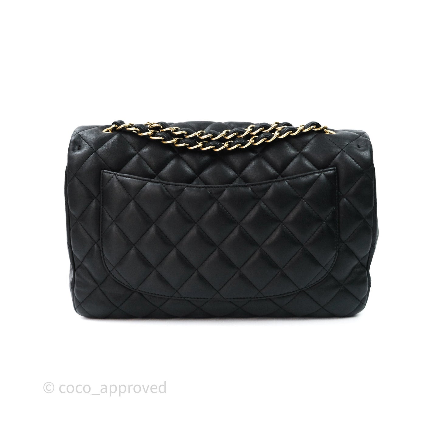 Chanel Jumbo Single Flap Black Lambskin Gold Hardware⁣⁣