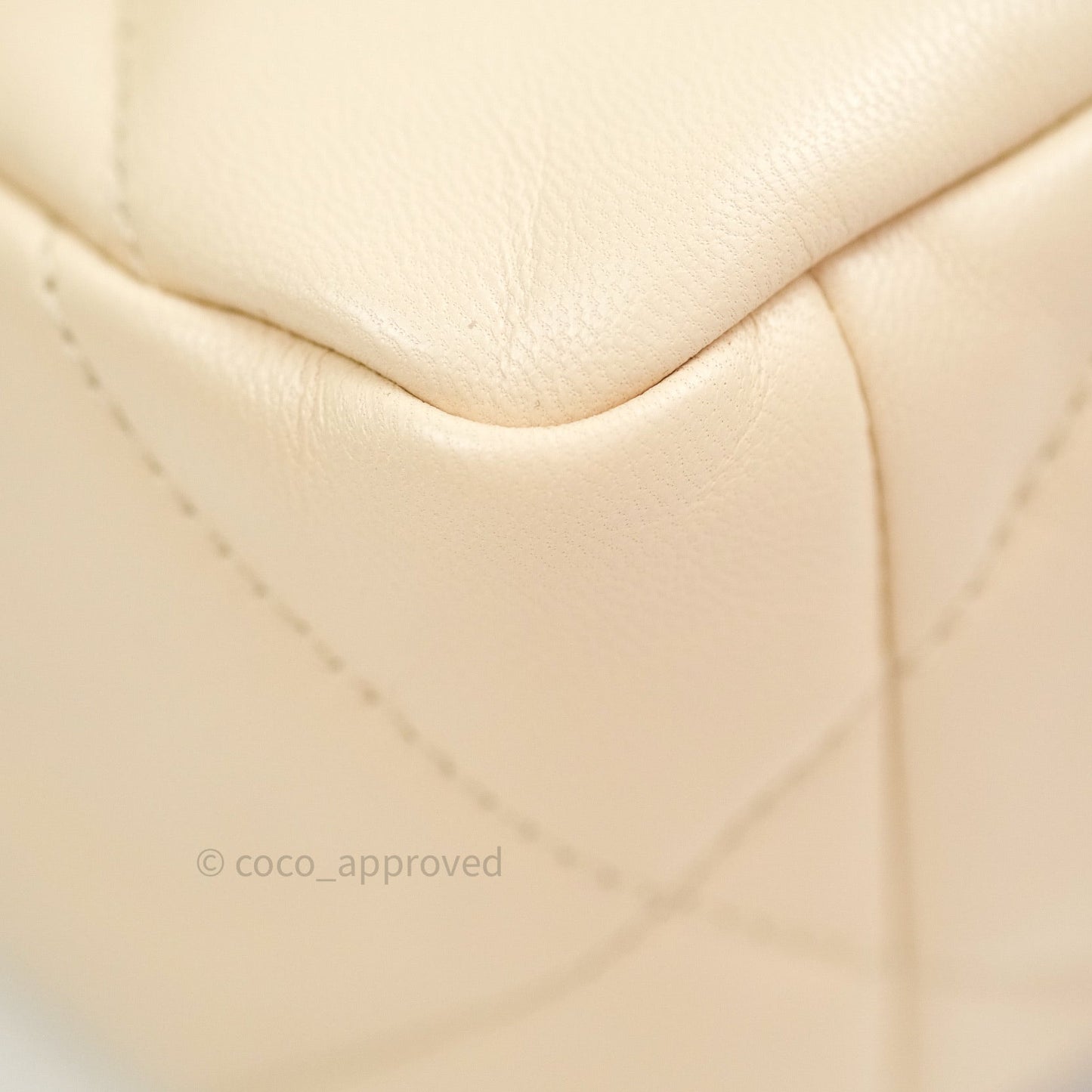 Chanel 19 Small Beige Goatskin Mixed Hardware