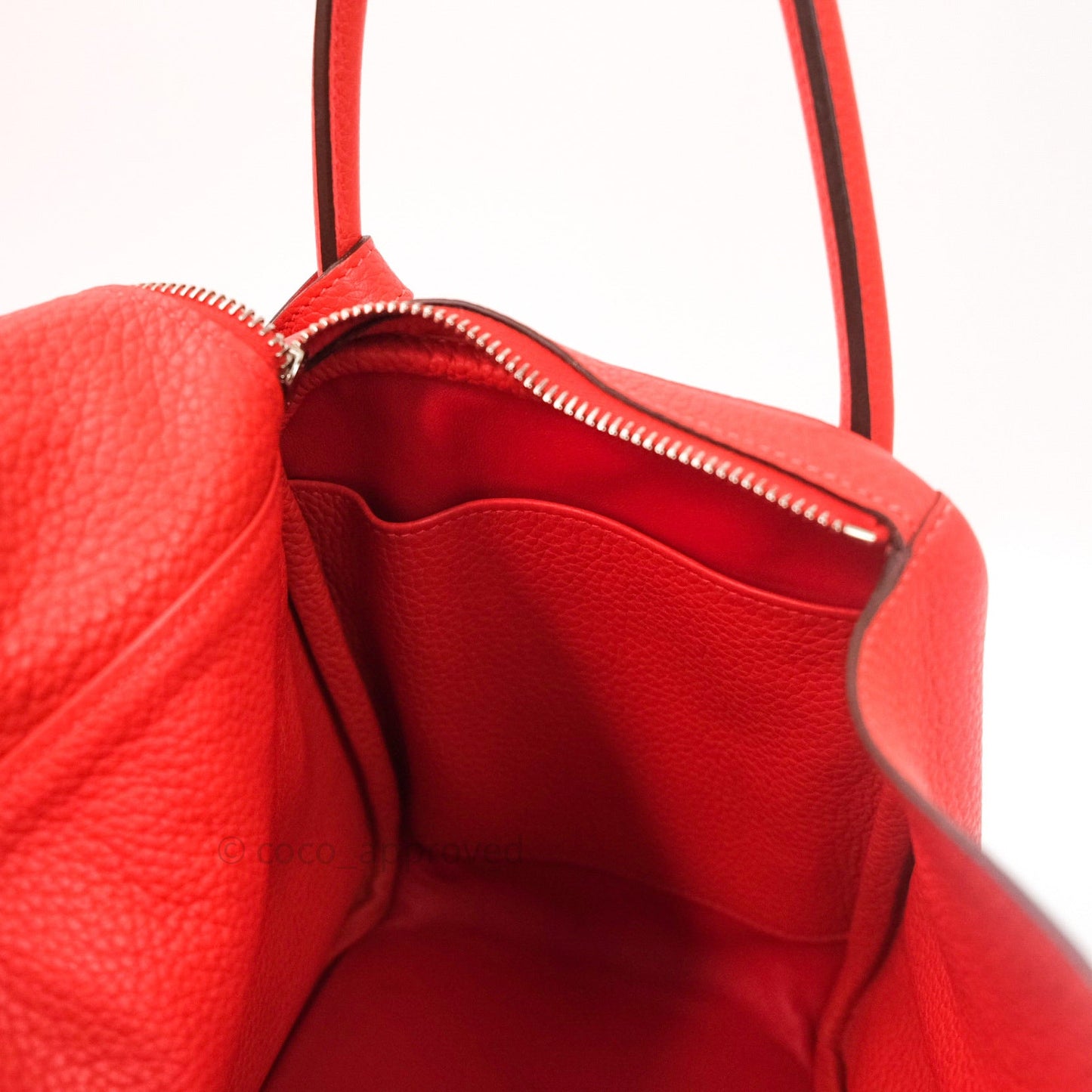 Hermès Lindy 30 Rose Jaipur Clemence Palladium Hardware