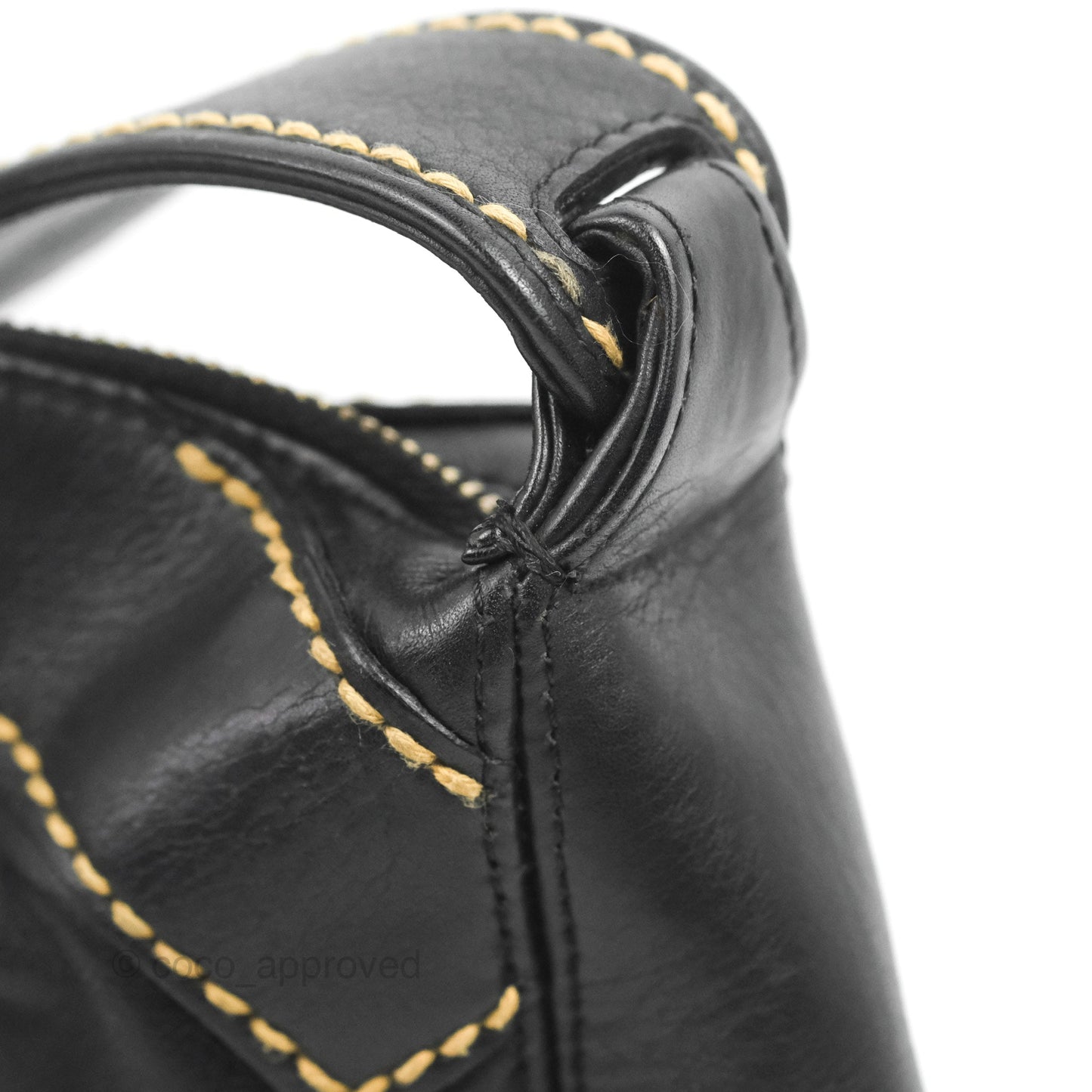 Chanel Vintage CC Shoulder Bag Black Calfskin