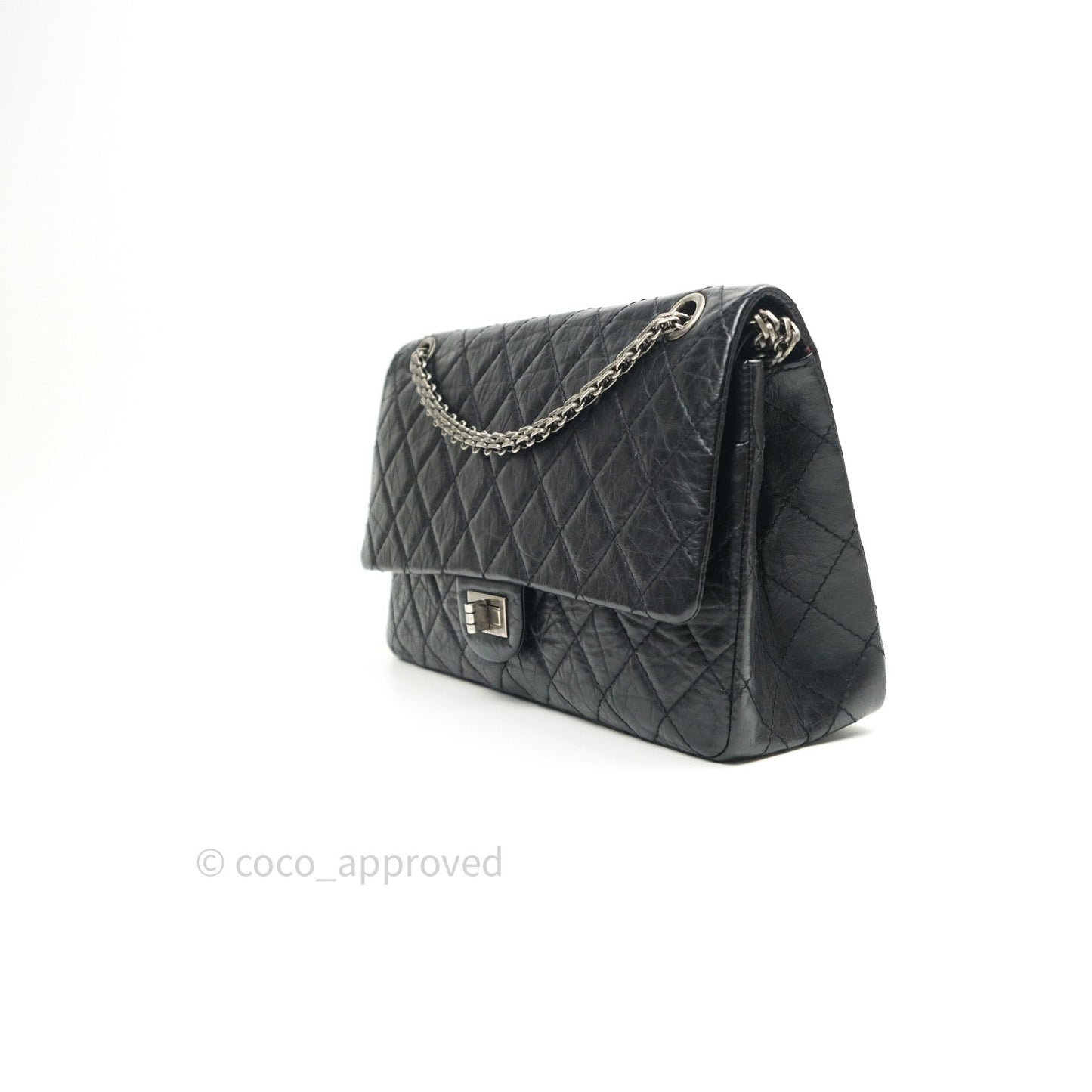 Chanel Reissue Quilted Aged Calfskin Black Ruthenium Hardware 226