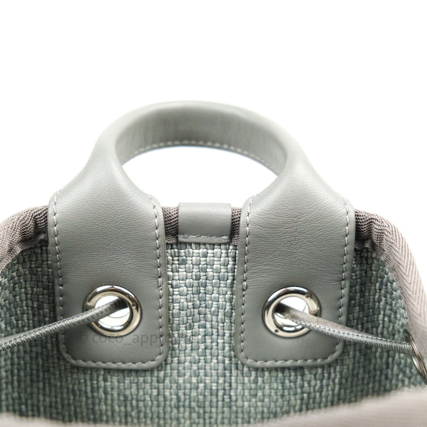Chanel Canvas Deauville Backpack Grey
