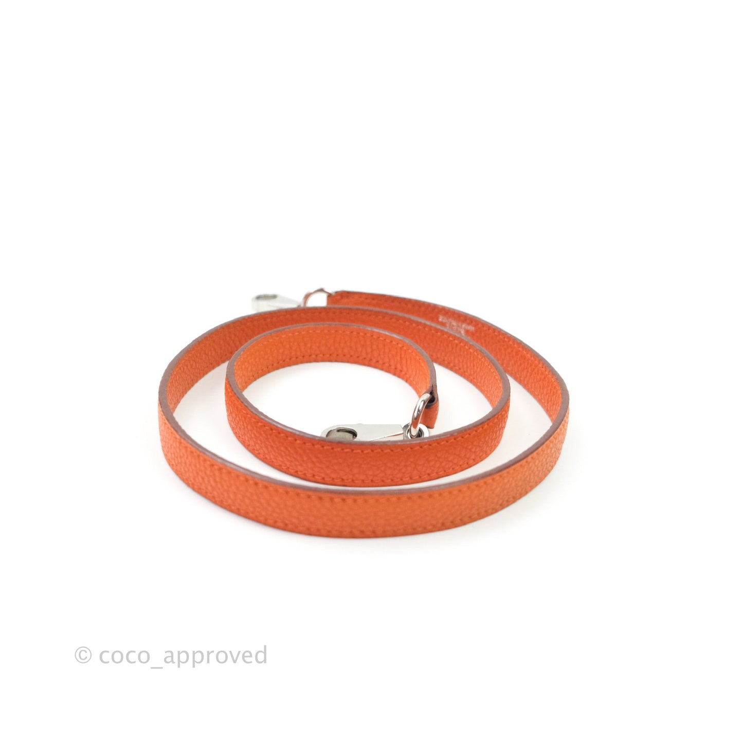 Hermès Kelly 28 Orange Palladium Hardware Togo