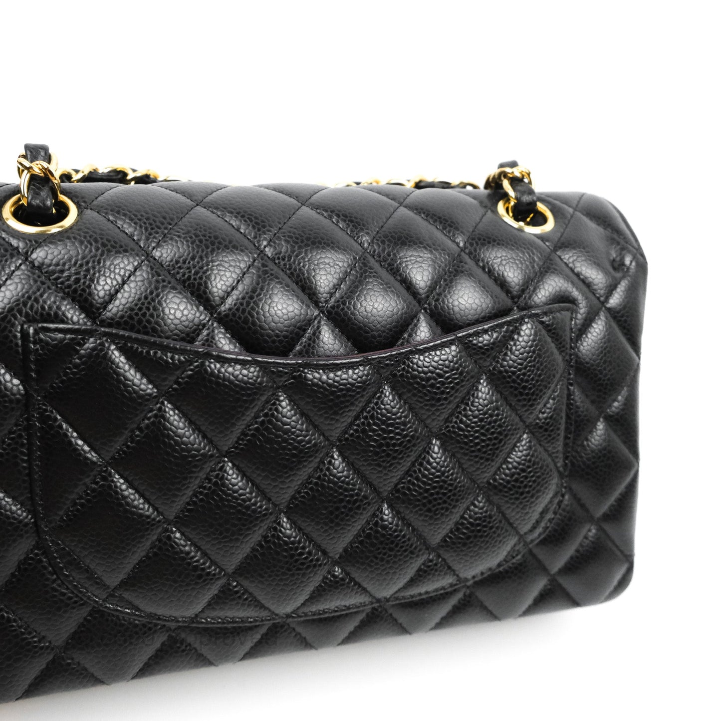 Chanel Quilted Small Classic Flap Black Caviar Gold Hardware