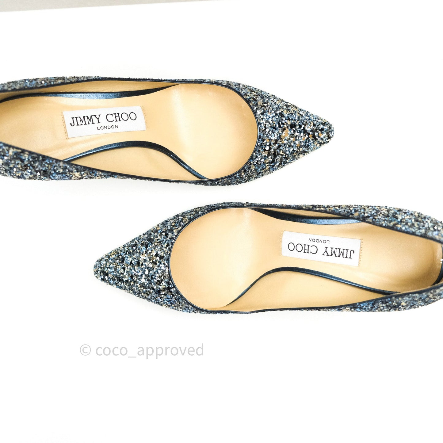 Jimmy Choo Electric Blue Mix Party Coarse Glitter Romy 60