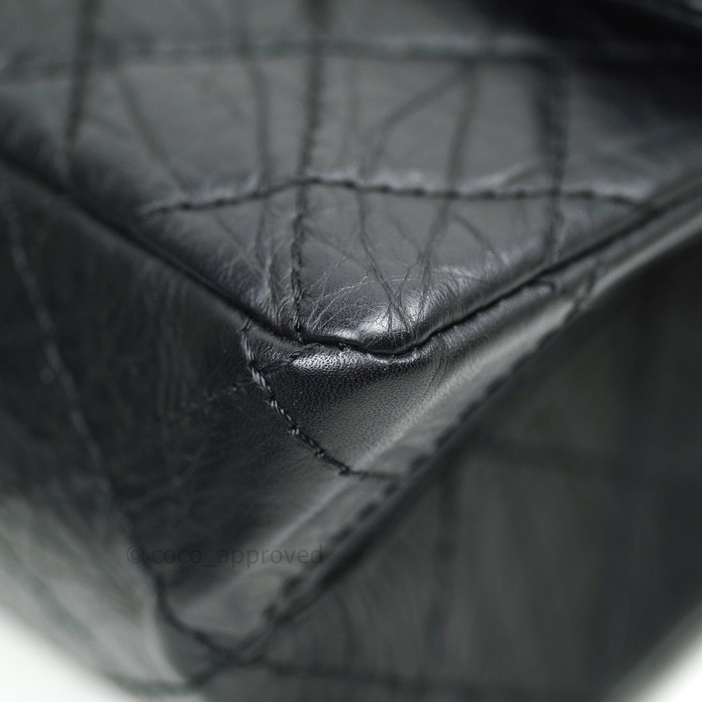 Chanel Reissue Quilted Aged Calfskin Black Gold Hardware 226