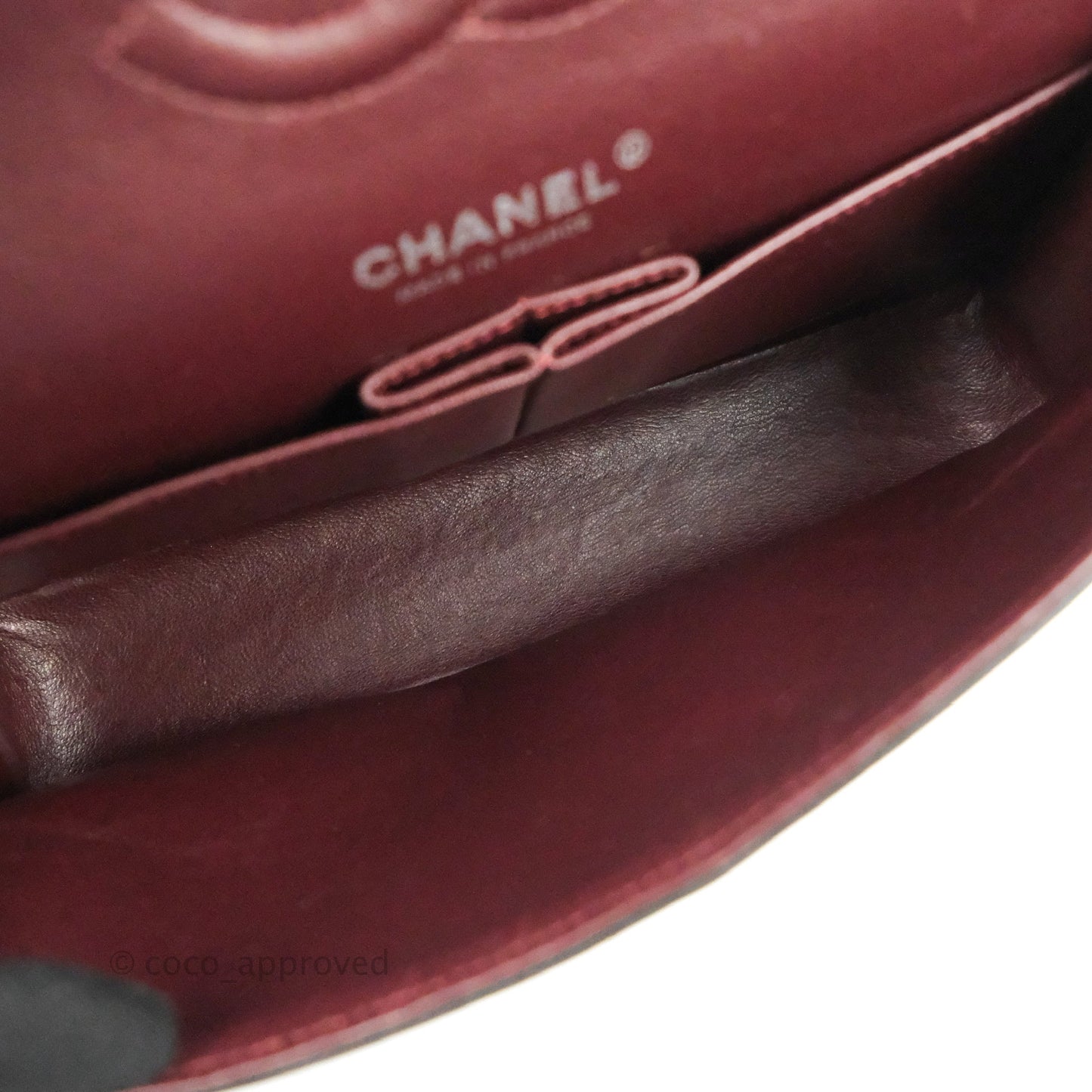 Chanel Classic M/L Medium Flap Quilted Black Lambskin Silver Hardware