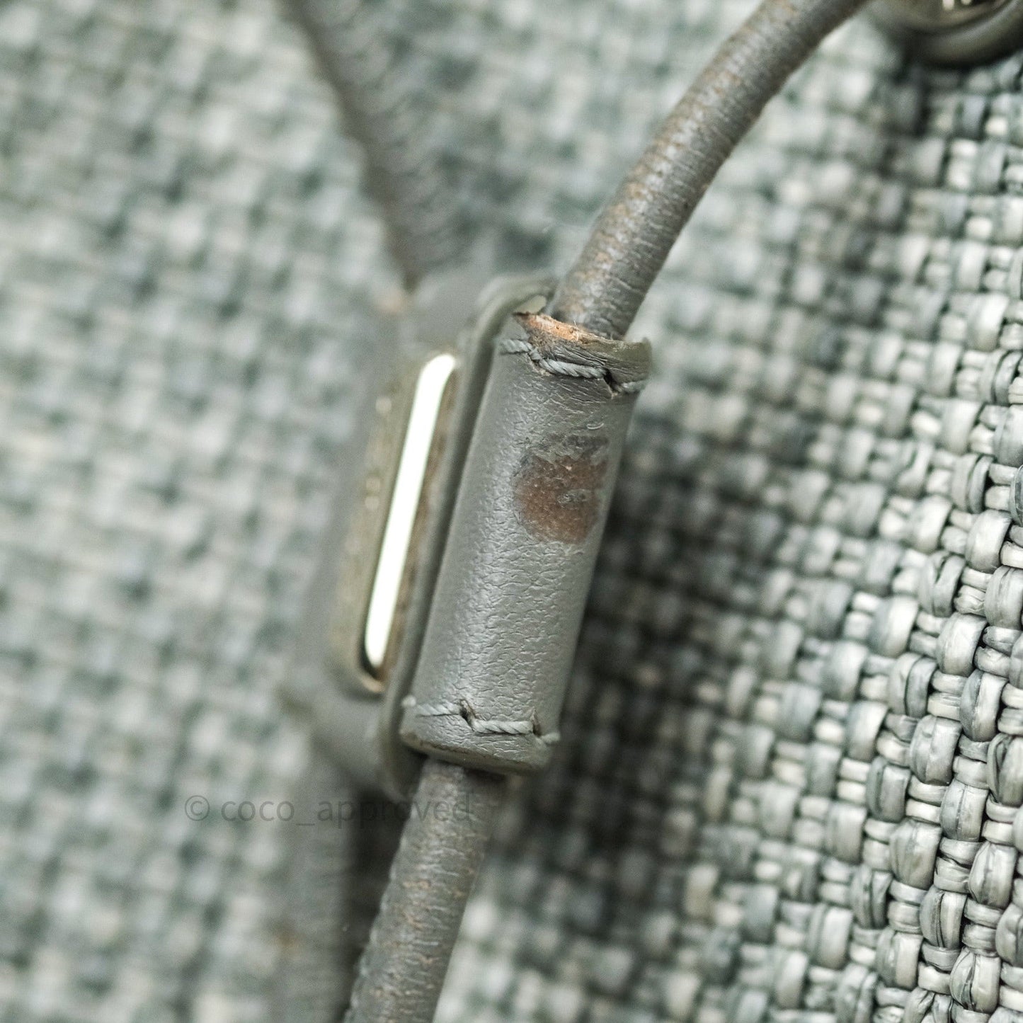 Chanel Canvas Deauville Backpack Grey