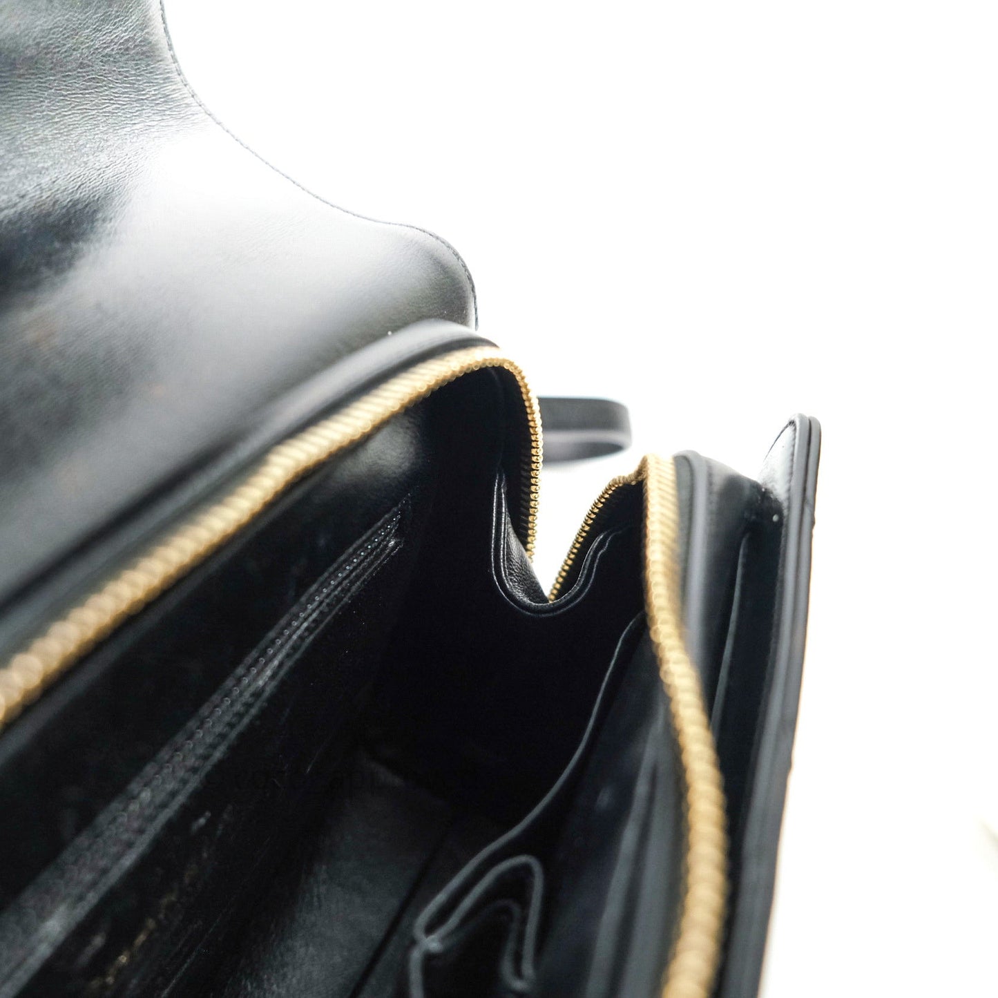 Chanel Chevron Calfskin Medium Medal Flap Black