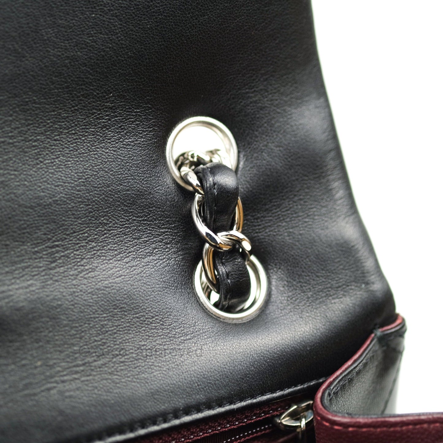 Chanel Classic Maxi Single Flap Quilted Black Lambskin Silver Hardware