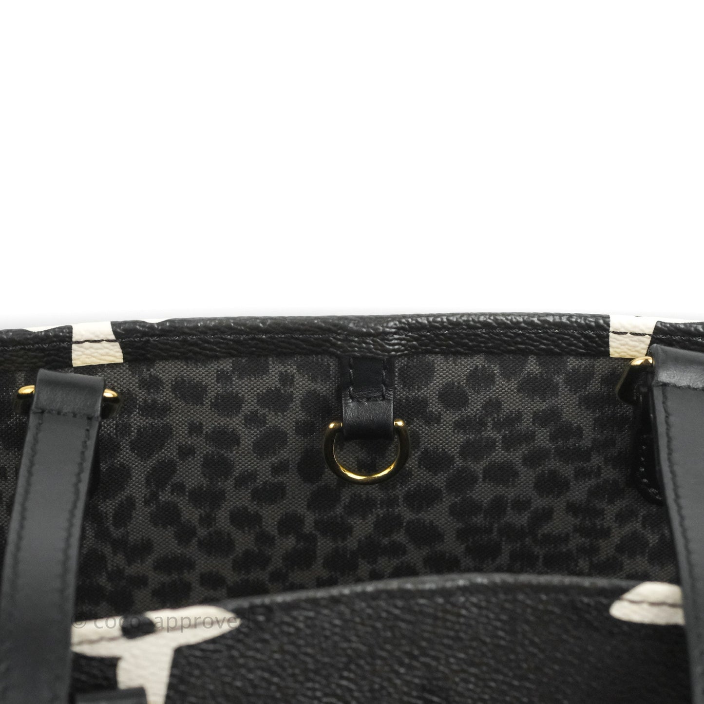 Louis Vuitton Monogram Giant Wild At Heart Onthego GM Black
