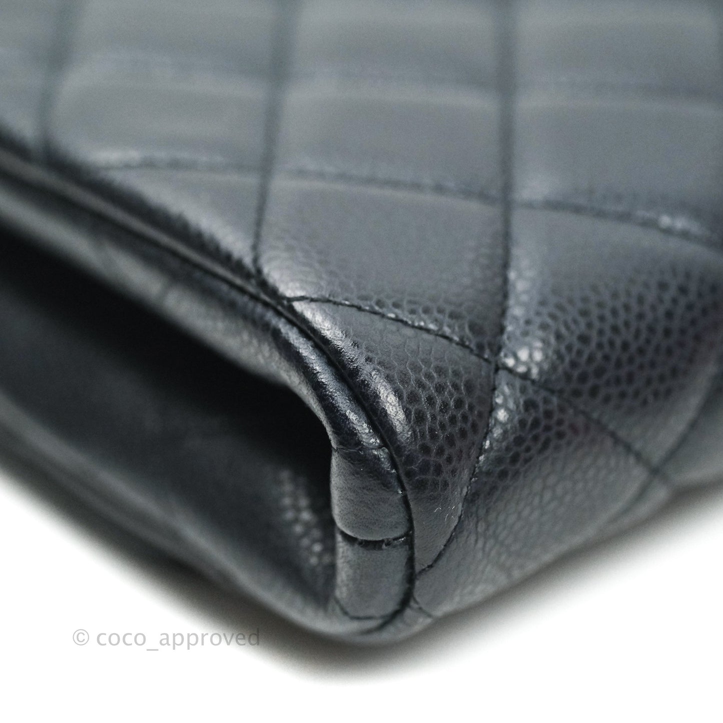Chanel Quilted Clutch with Chain Dark Navy Ruthenium Hardware