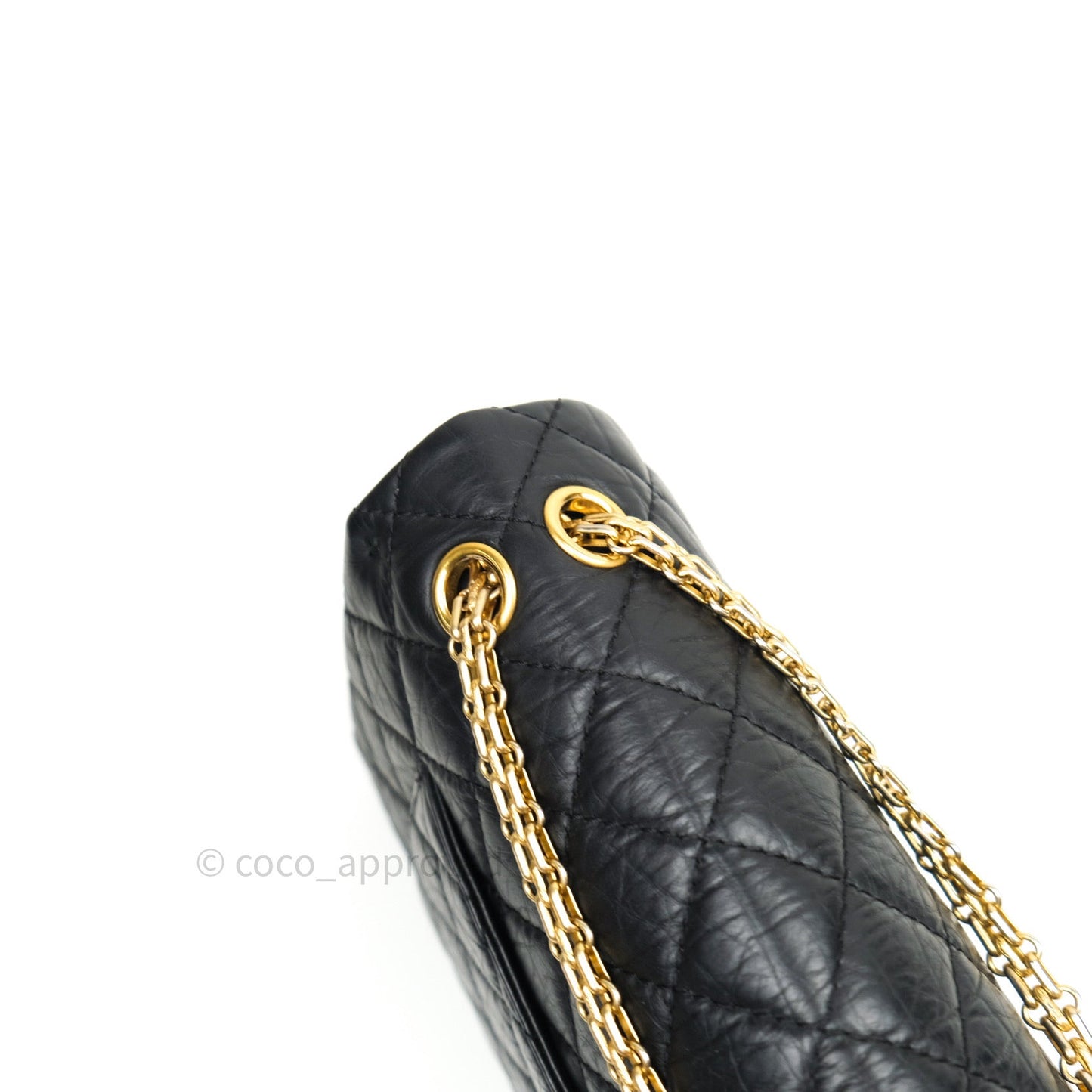 Chanel Reissue Quilted Aged Calfskin Black Gold Hardware 226