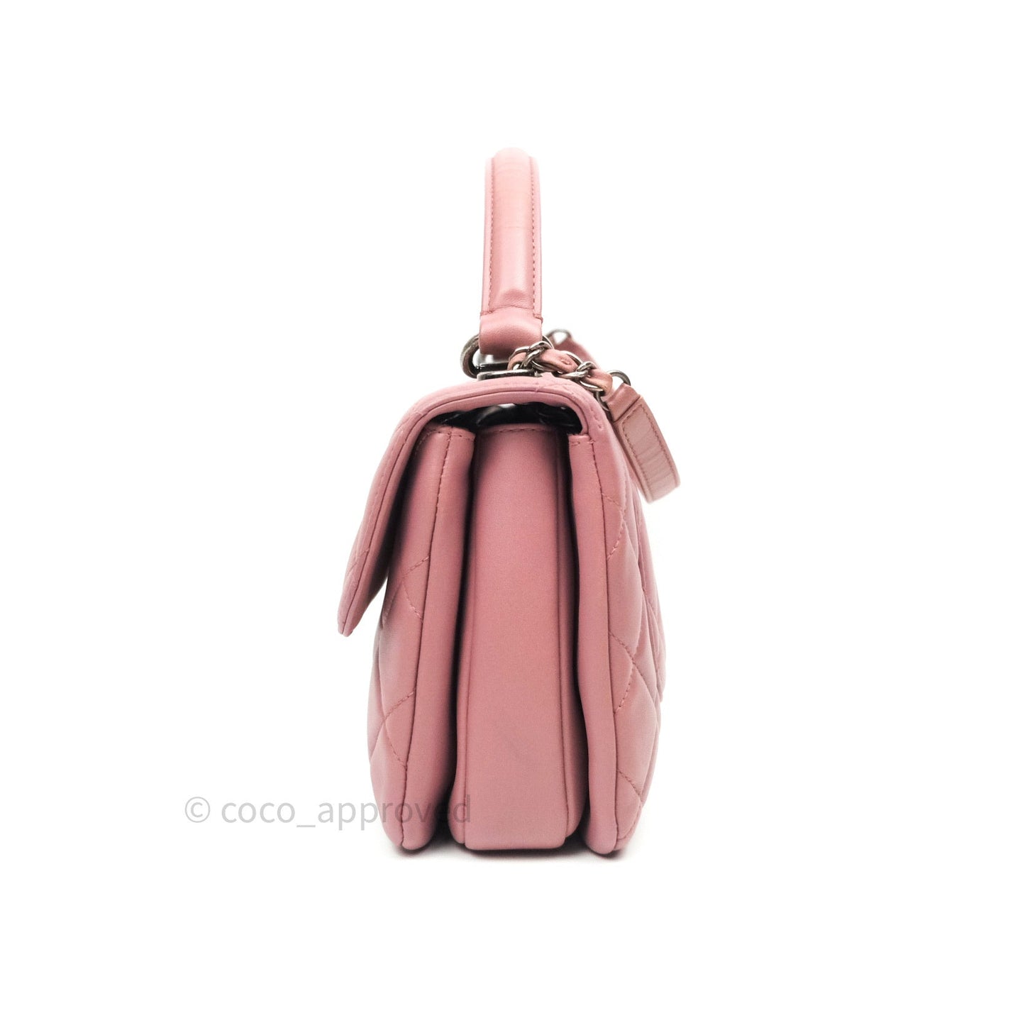 Chanel Quilted Small Trendy CC Flap Bag Mauve Pink Lambskin Ruthenium Hardware