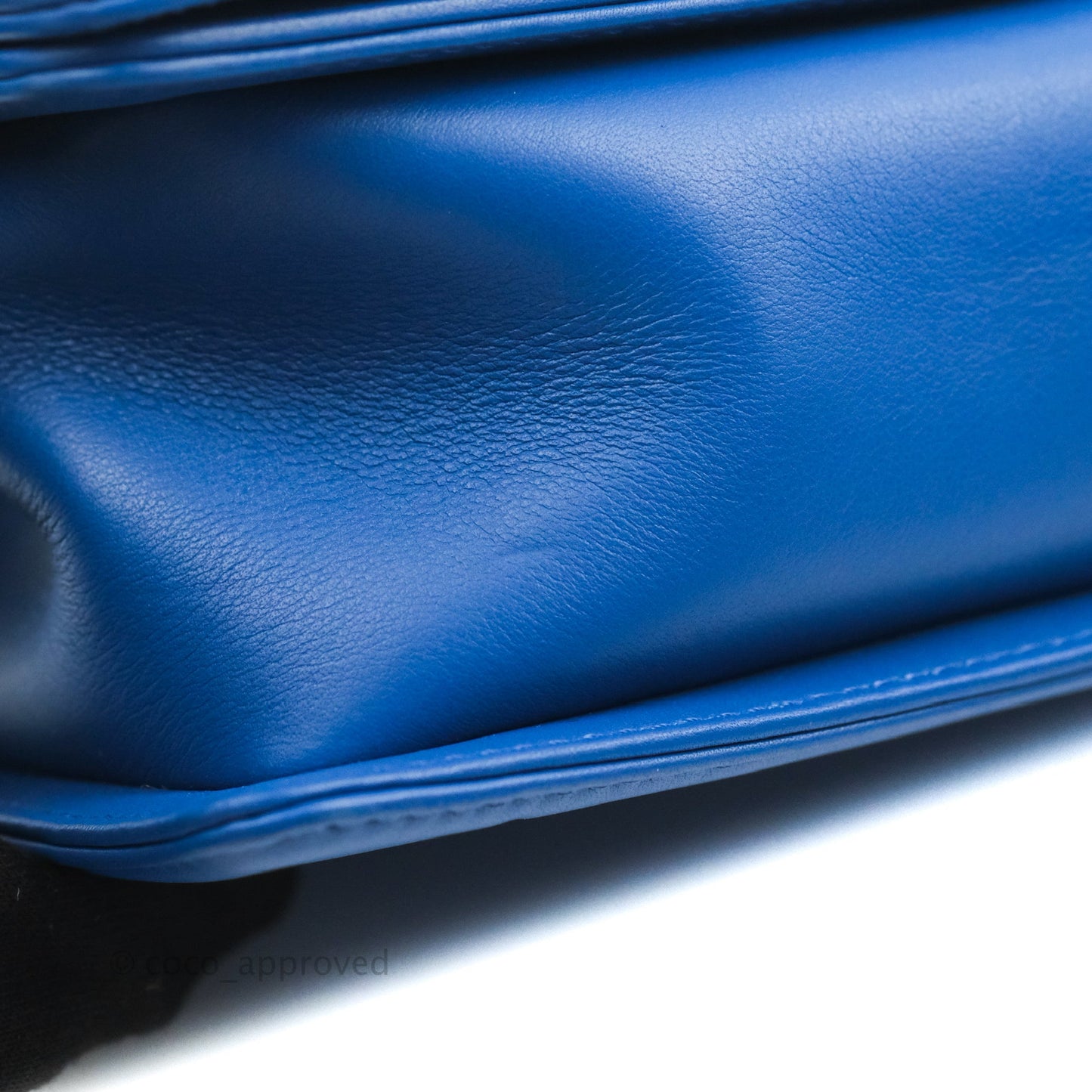 Chanel Quilted Medium Boy Blue Calfskin Gold Hardware