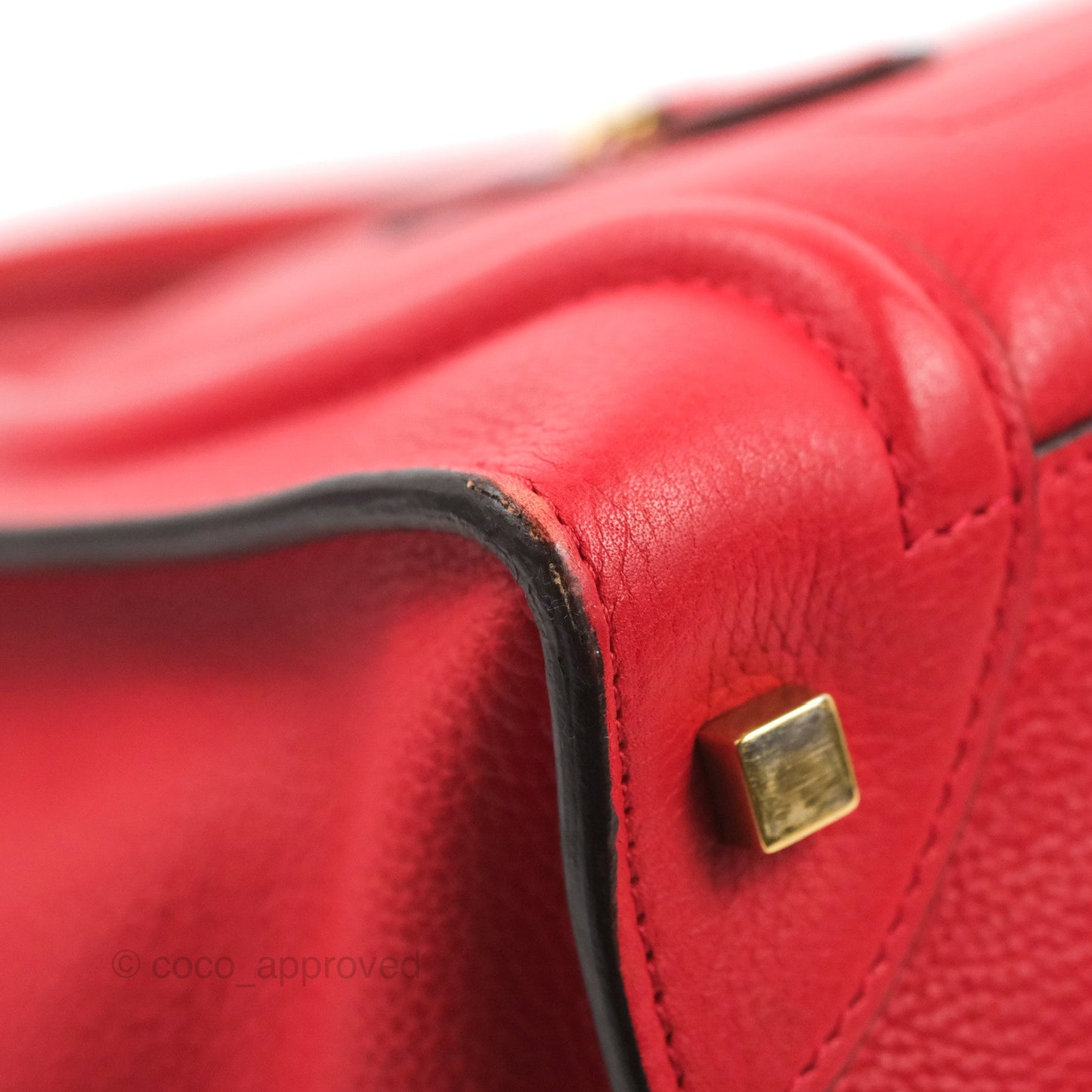 Celine Mini Luggage Bag Red Calfskin