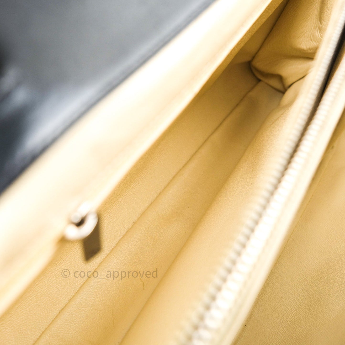 Chanel Boy Glazed Calfskin Tote Bag Black Ruthenium Hardware