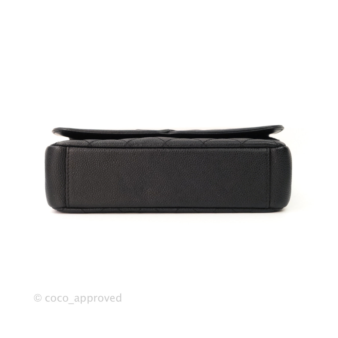 Chanel Quilted Small CC Filigree Flap Black Caviar