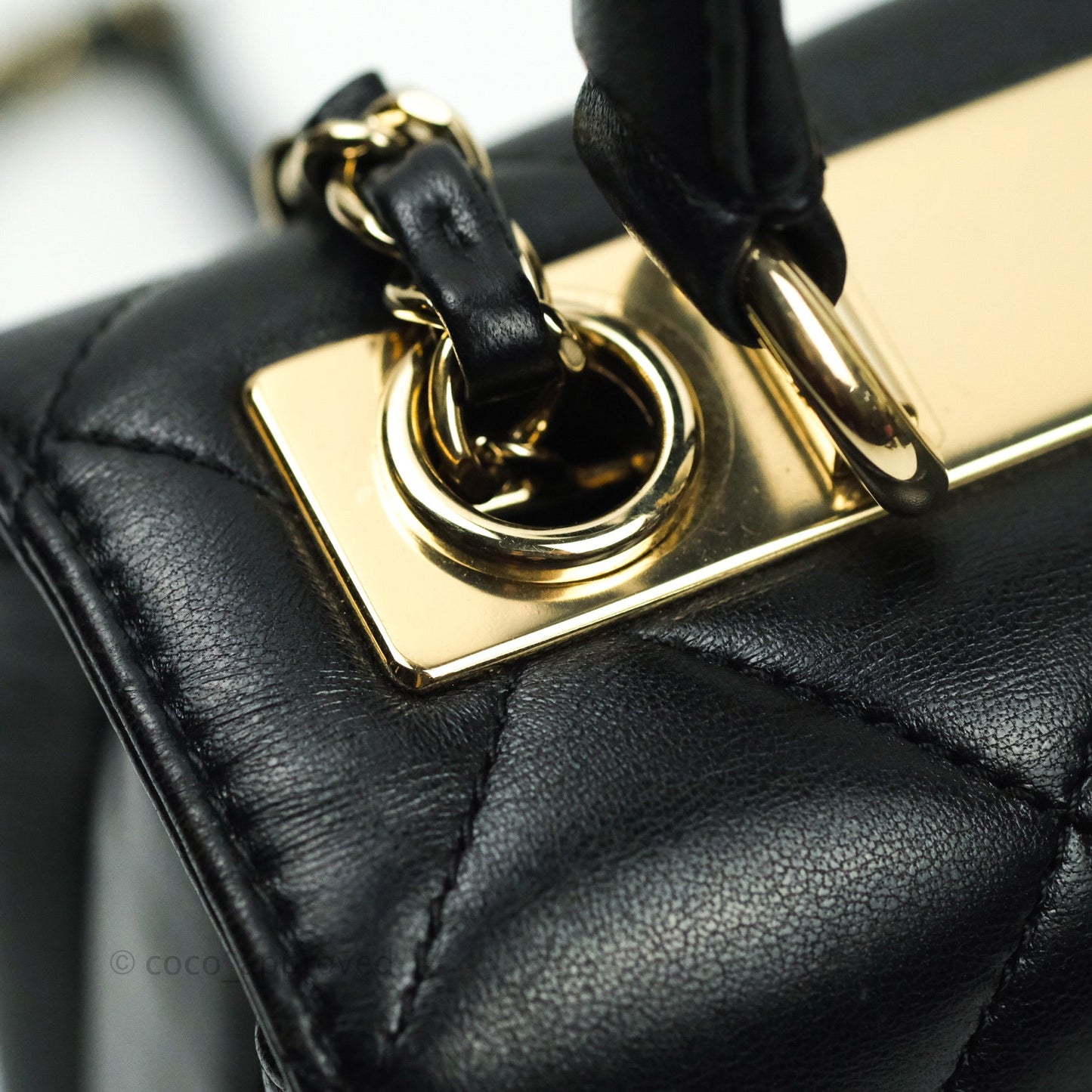 Chanel Trendy CC Small Black Lambskin Gold Hardware