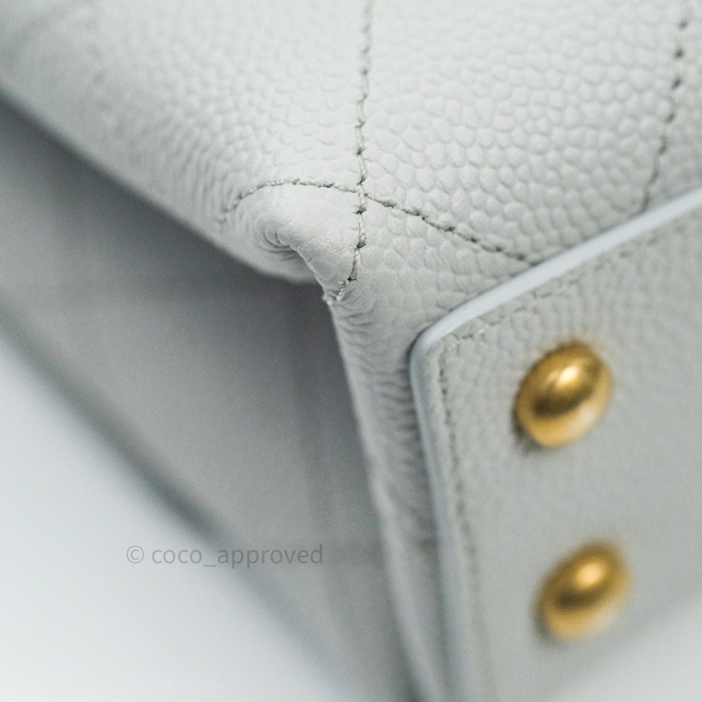 Chanel Chic Affinity Small Grained Calfskin Grey Gold Hardware