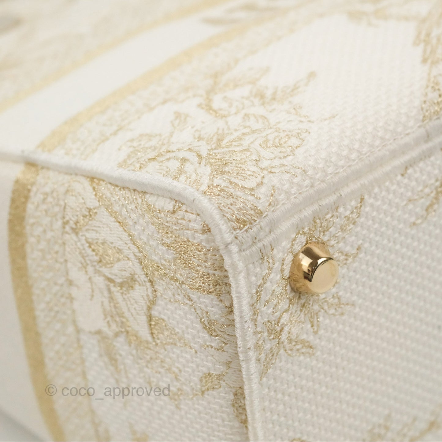 Christian Dior Medium Lady D-Lite Bag Dior Jardin d'Hiver Embroidery White