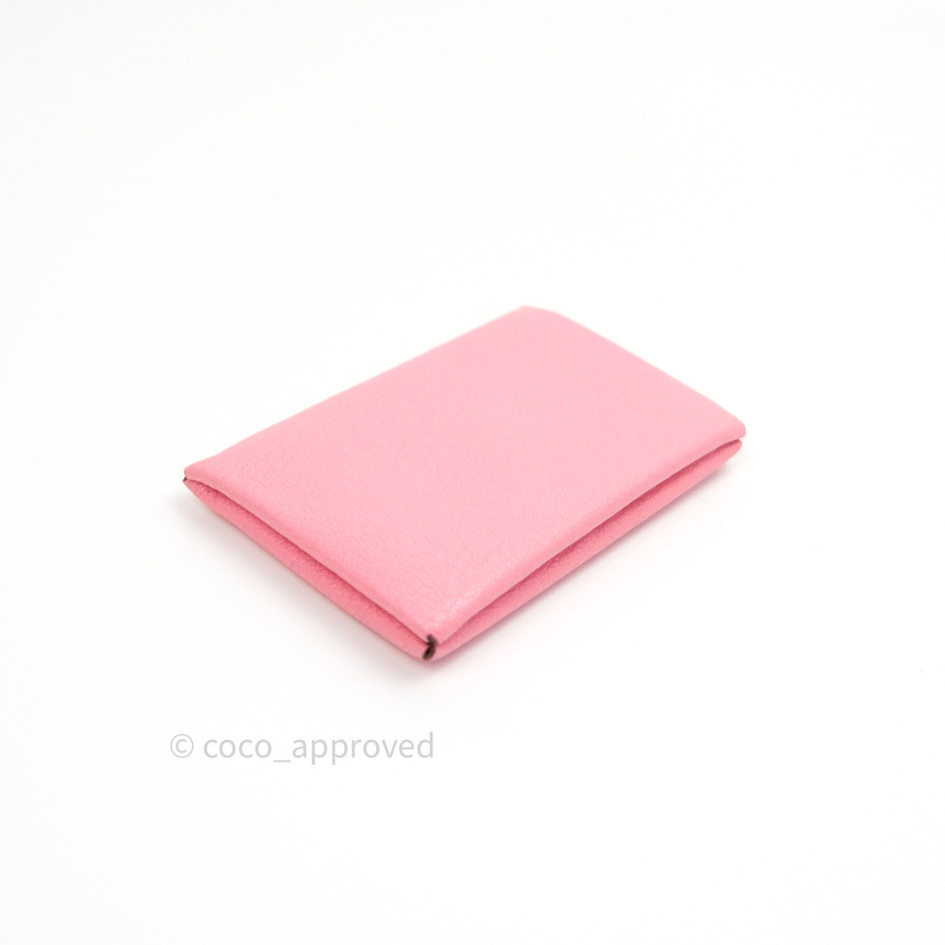 Hermès Bastia Coin Purse Rose Confetti and Brique Chèvre Mysore Leather