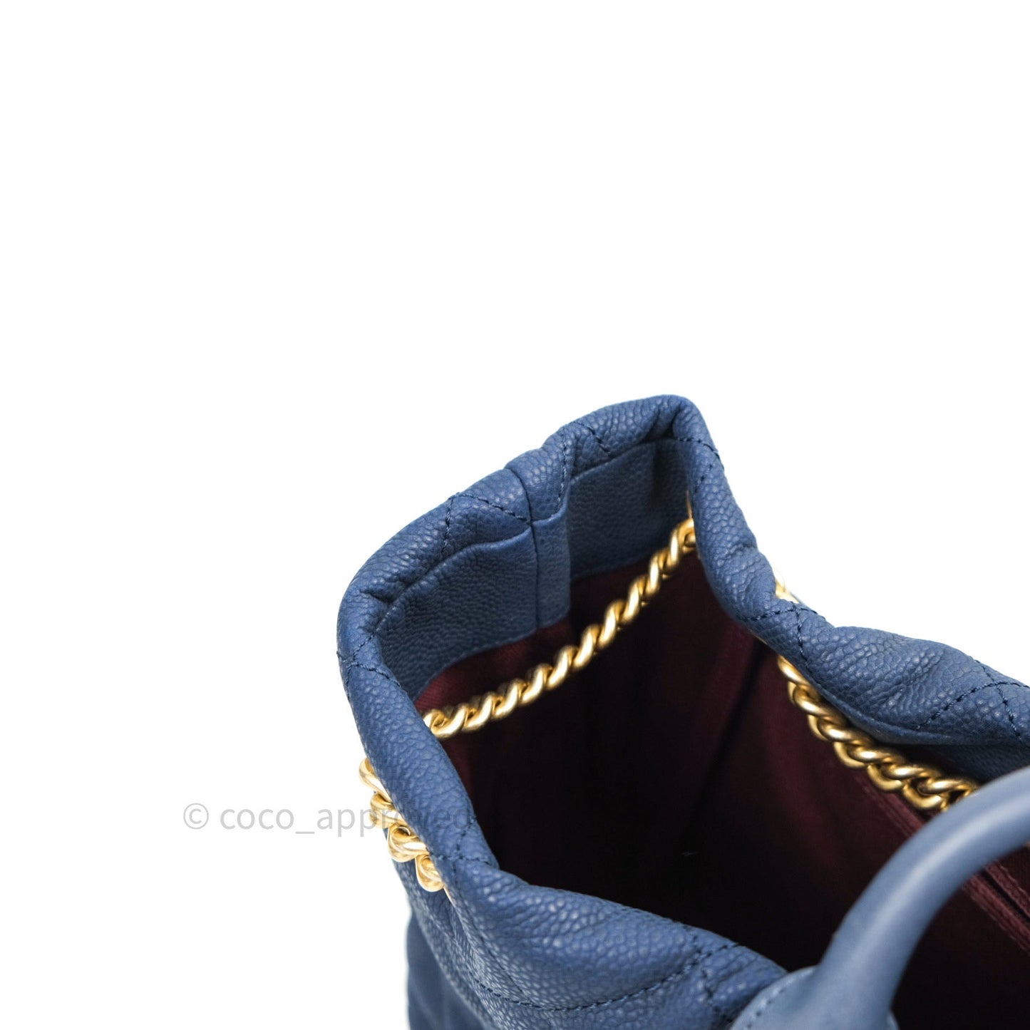 Chanel Iridescent Caviar Quilted Globe Trotter Shopping Tote Blue