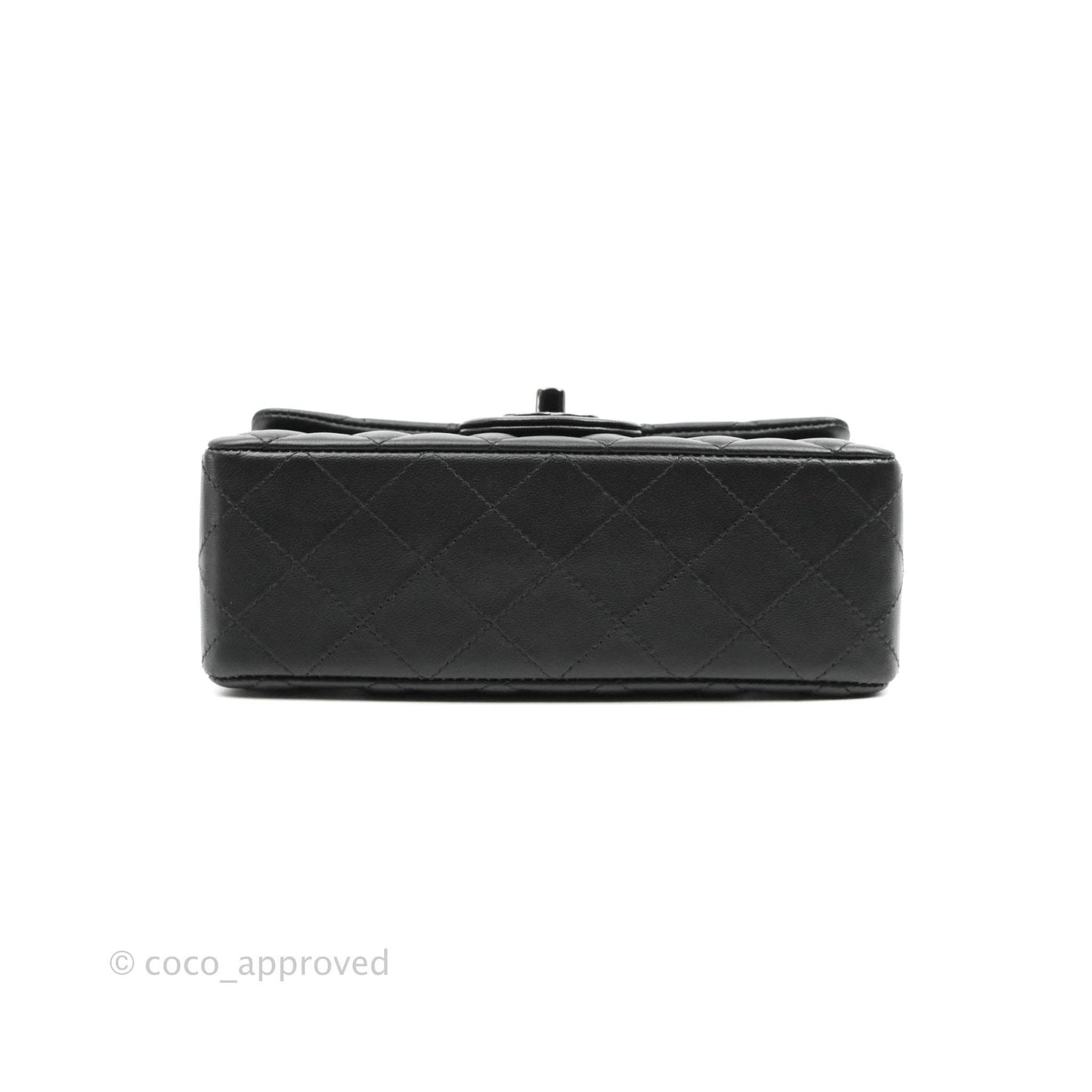 Chanel Quilted Mini Rectangular So Black Lambskin
