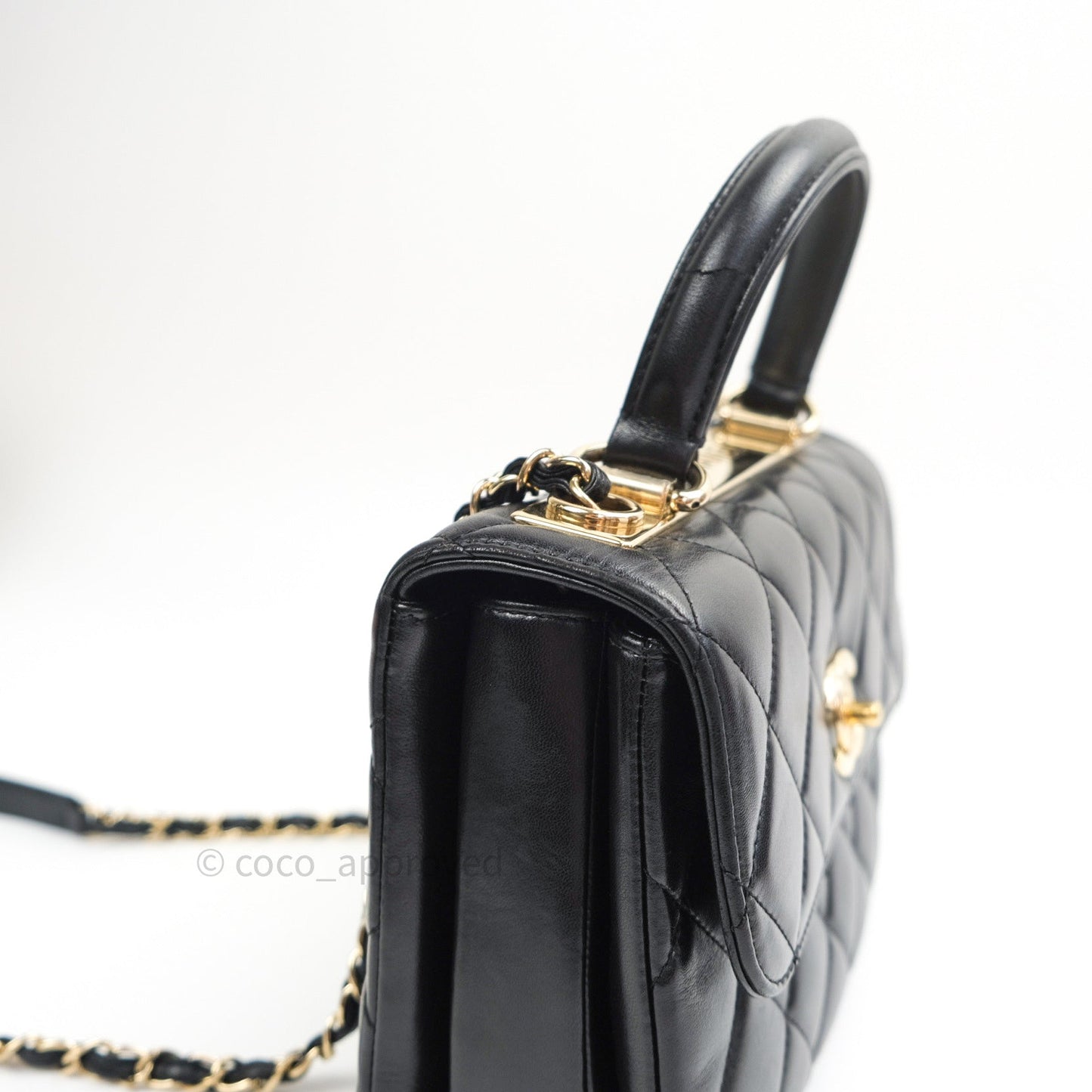 Chanel Trendy CC Small Black Lambskin Gold Hardware