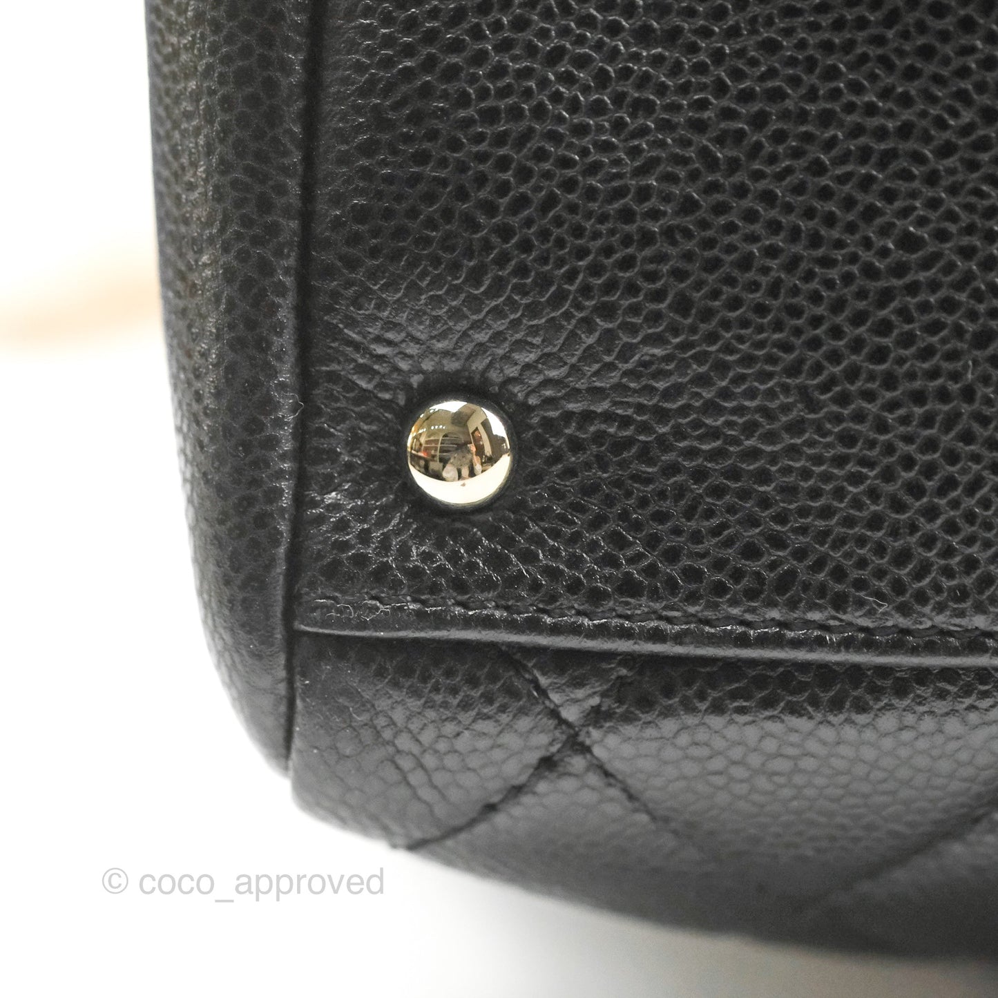 Chanel XL Shopping Tote Black Caviar Silver Hardware
