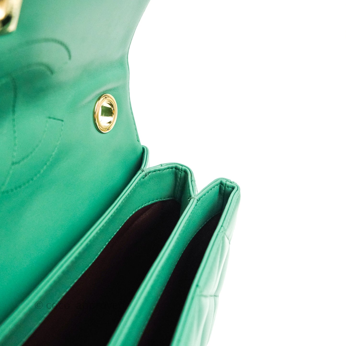 Chanel Trendy CC Small Mint Green Lambskin Gold Hardware