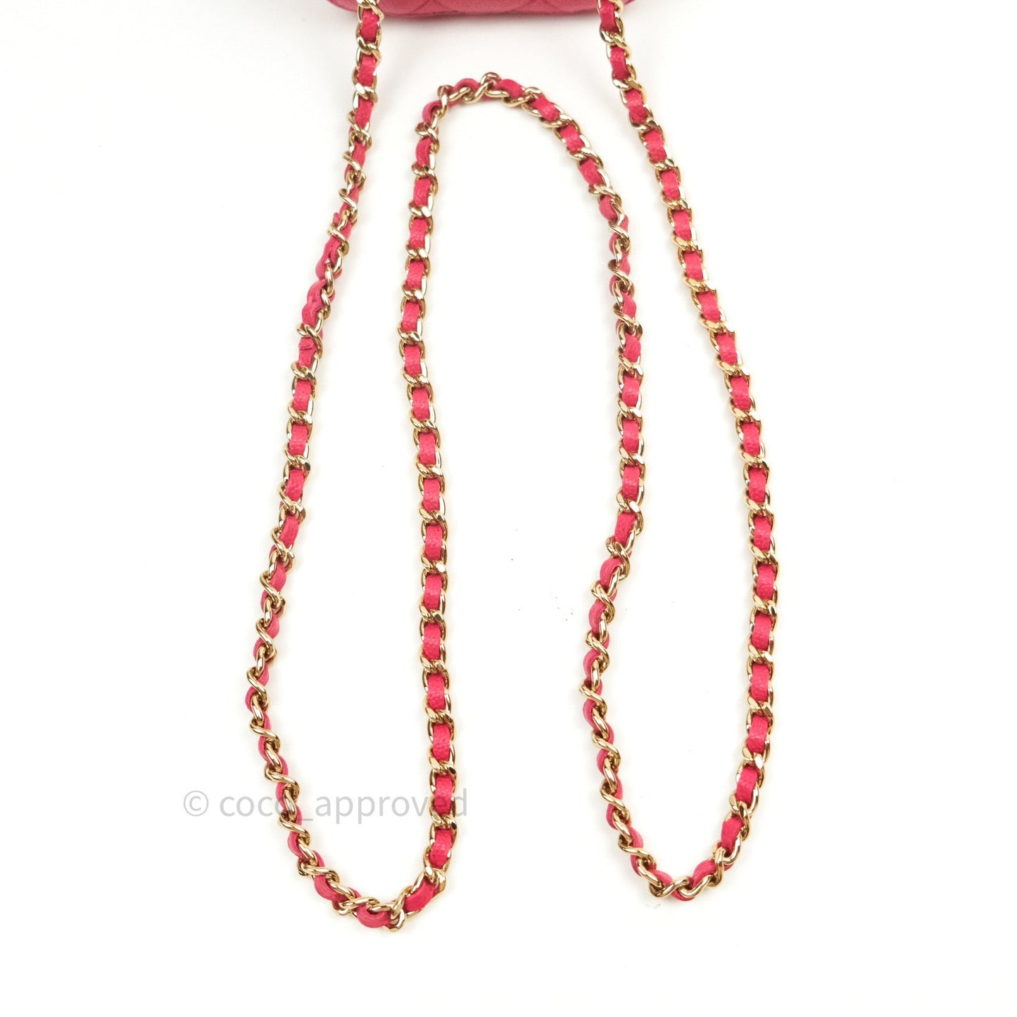 Chanel Mini Vanity Classic With Chain Pink Caviar Gold Hardware