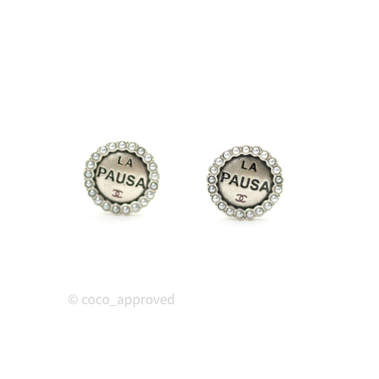 Chanel La Pausa Round Earrings