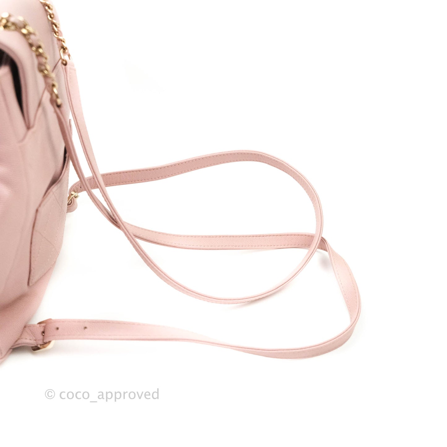 Chanel Quilted Business Affinity Backpack Pink Caviar Gold Hardware