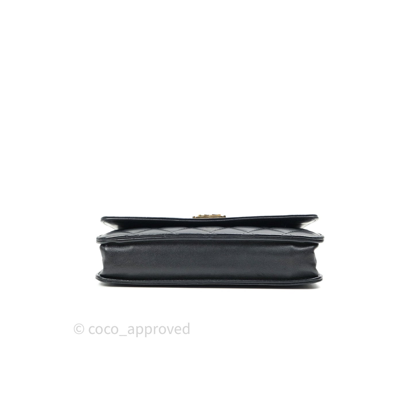 Chanel Boy Wallet on Chain WOC Black Lambskin Gold Hardware