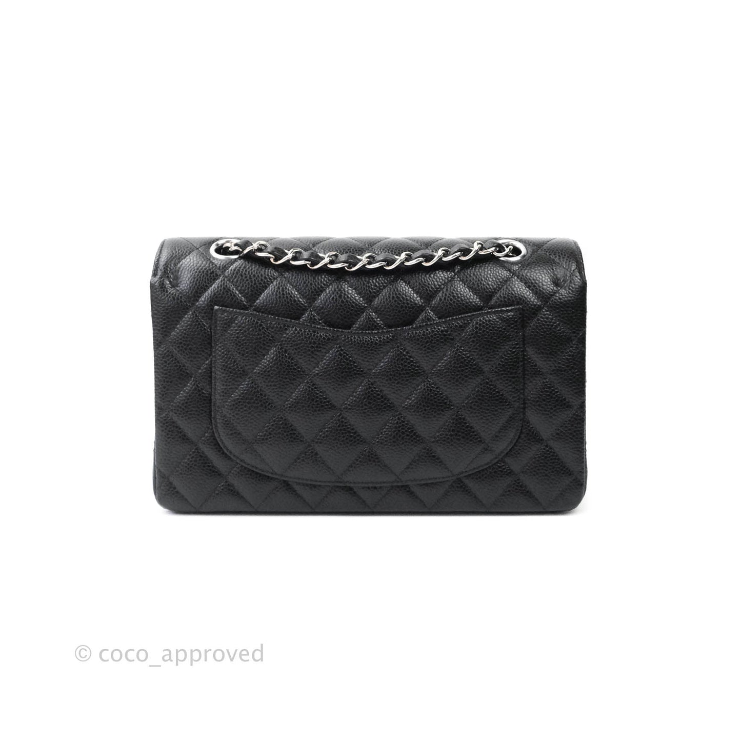 Chanel Classic Small S/M Flap Black Caviar Silver Hardware