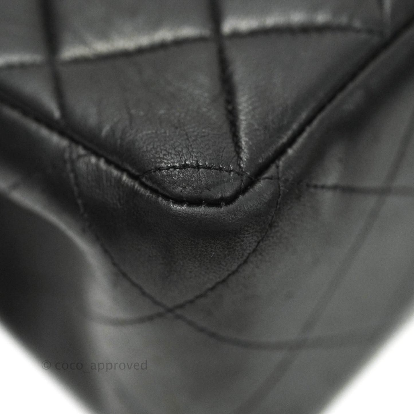 Chanel Vintage XL Jumbo Single Flap Black Lambskin 24K Gold Hardware