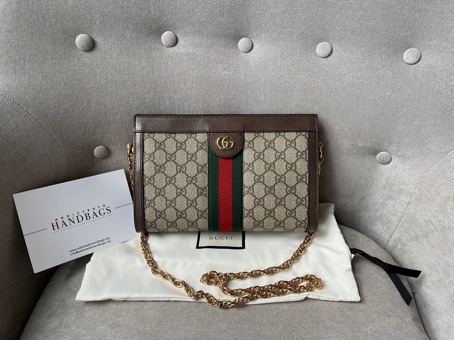 Luxury Gucci Supreme Ophidia Small Shoulder Bag