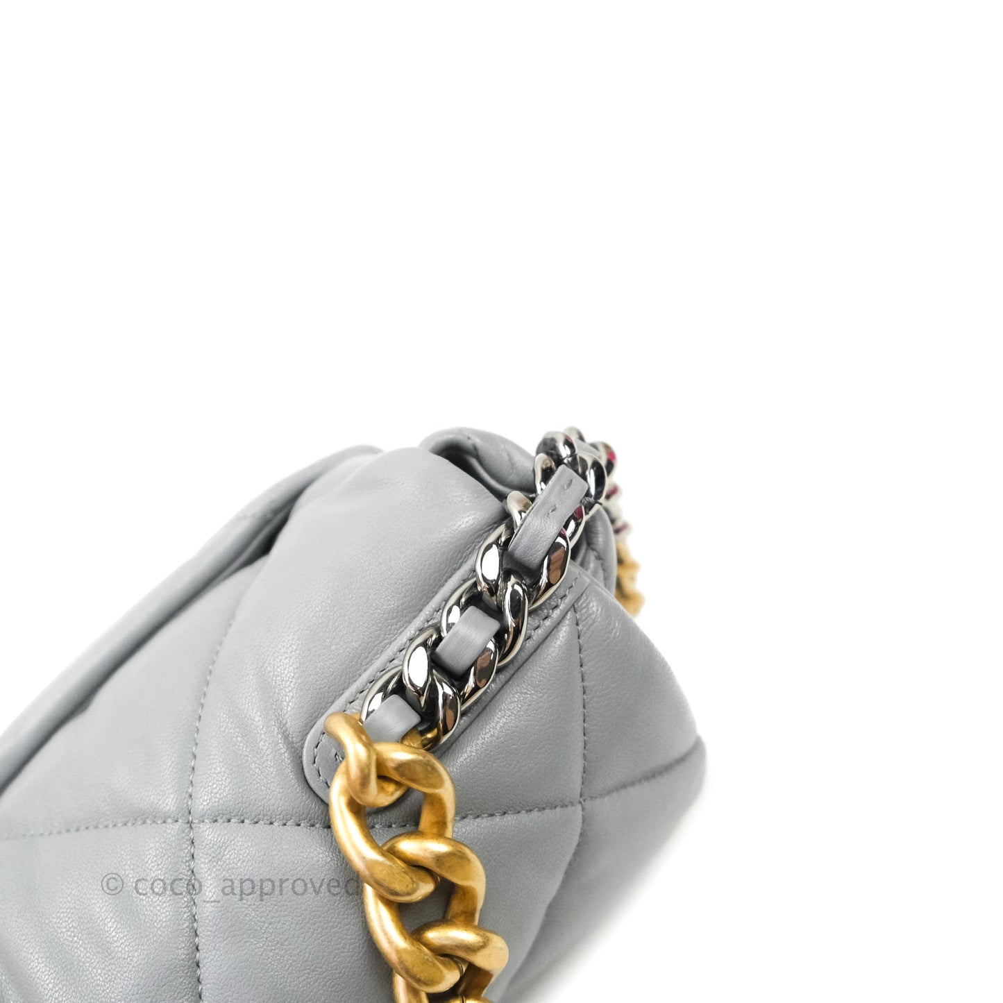 Chanel 19 Medium Grey Mixed Hardware Lambskin