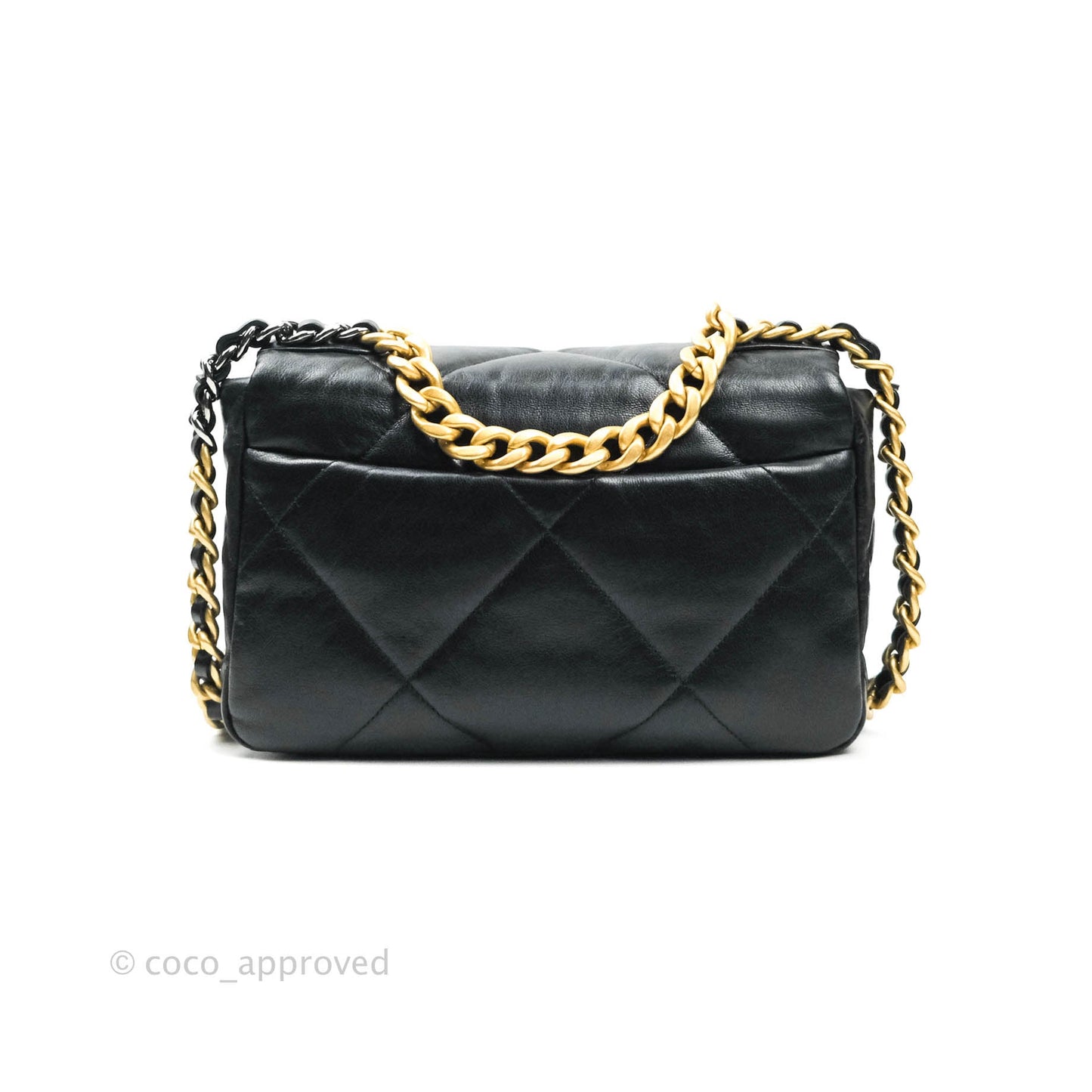 Chanel 19 Small Black Goatskin Mixed Hardware