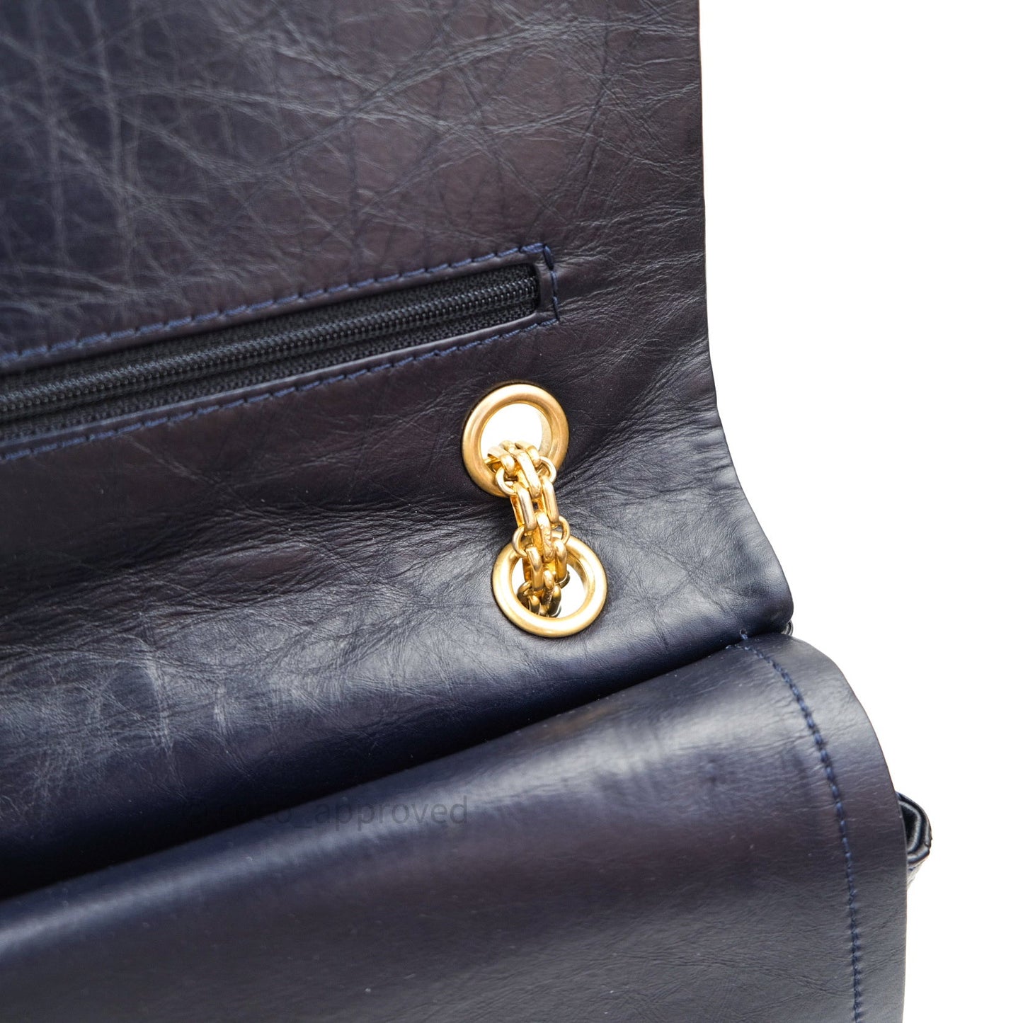 Chanel Reissue Quilted Aged Calfskin Dark Navy Gold Hardware 227