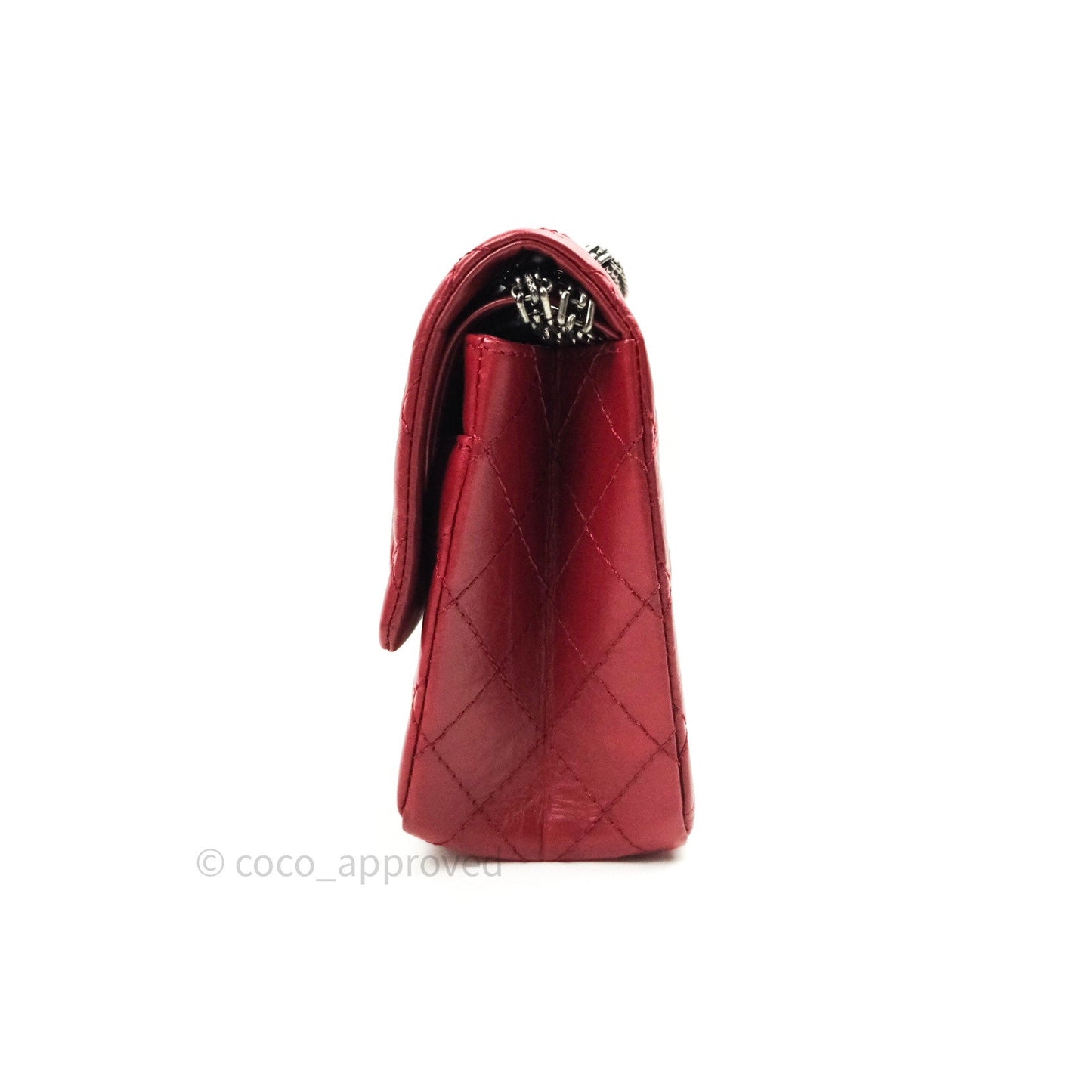 Chanel Reissue Quilted Aged Calfskin Dark Red Ruthenium Hardware 226
