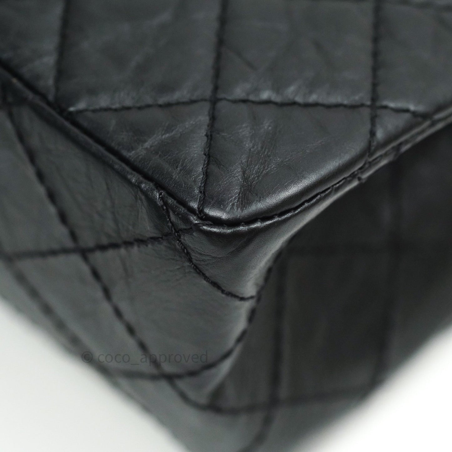 Chanel Reissue Quilted Aged Calfskin Black Gold Hardware 226