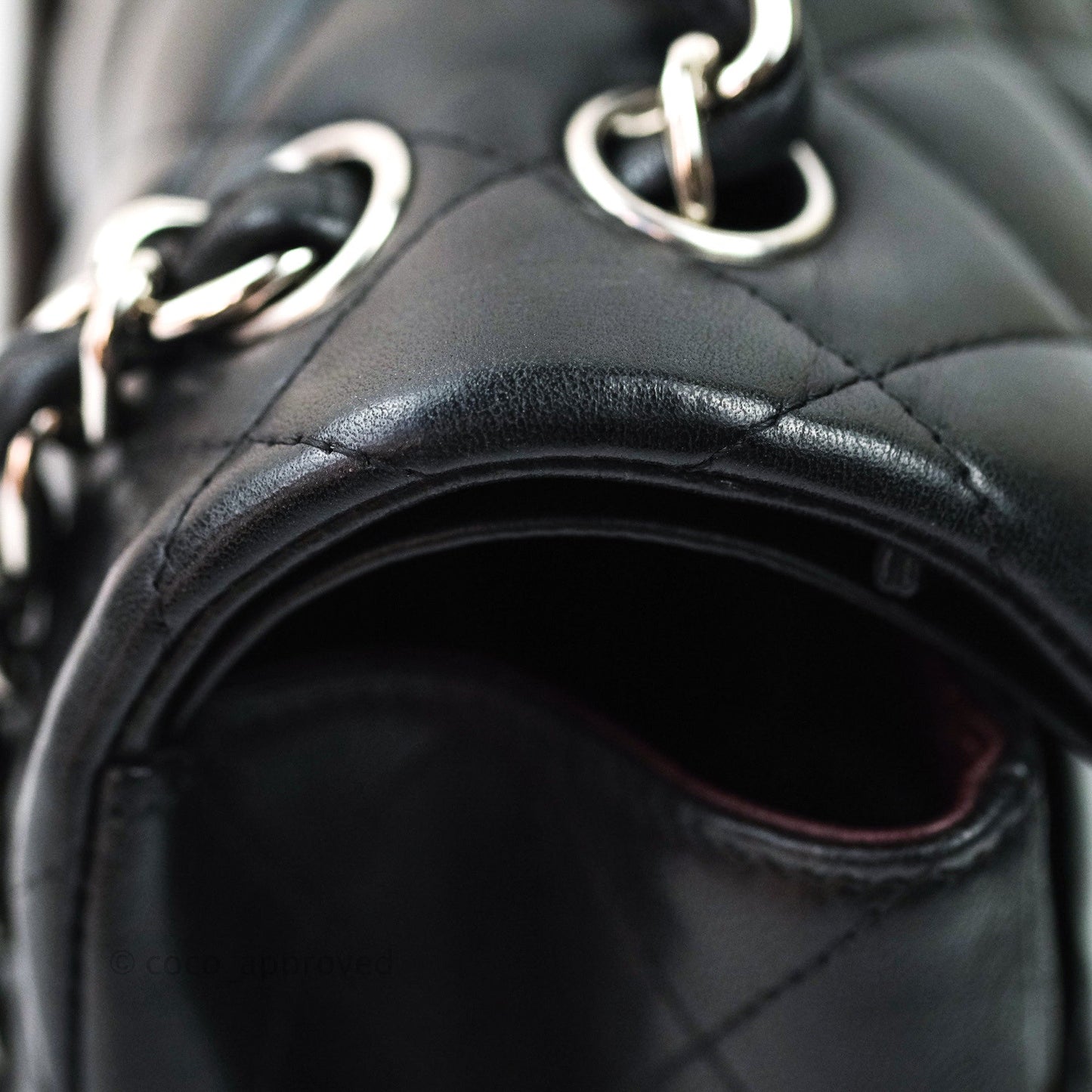 Chanel Jumbo Double Flap Black Lambskin Silver Hardware⁣⁣