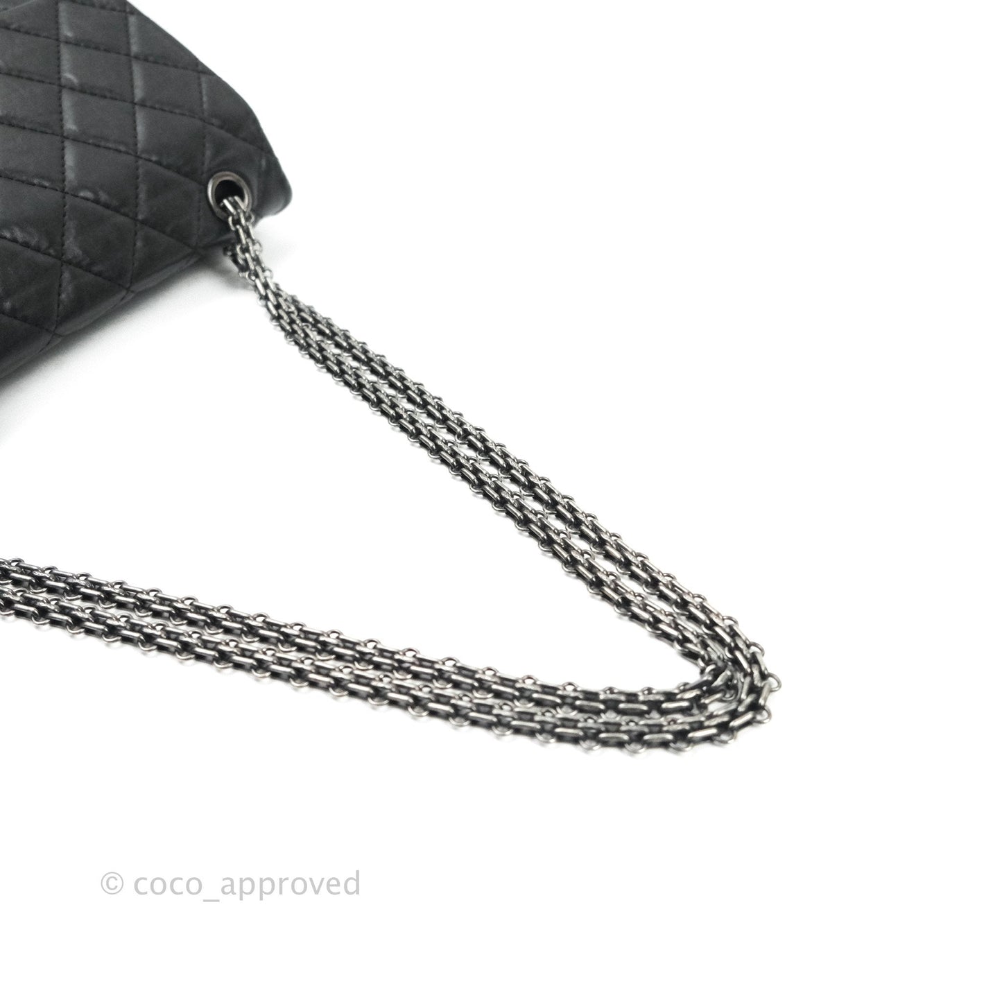 Chanel Reissue Quilted Aged Calfskin Black Ruthenium Hardware 226