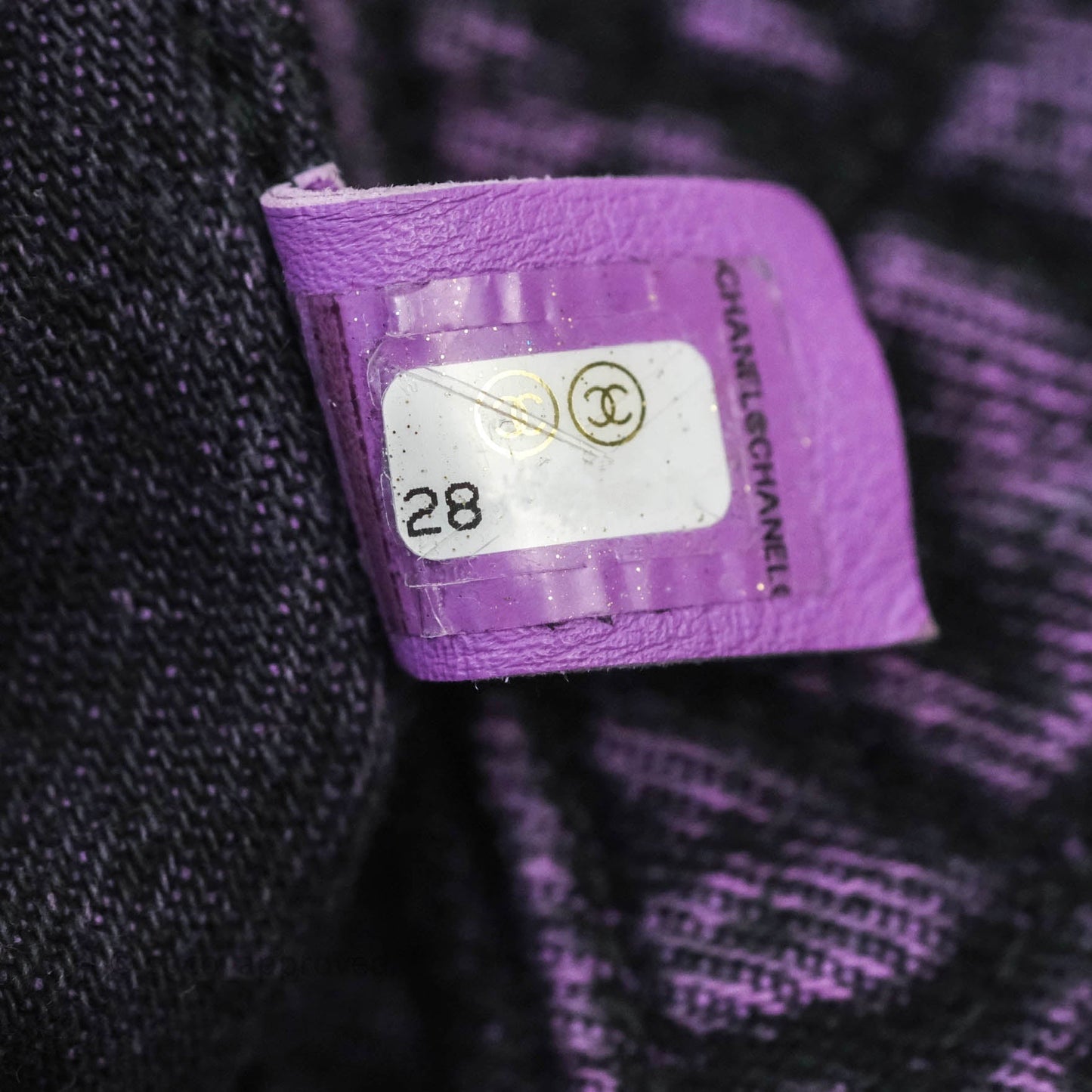 Chanel Denimpression Quilted Small Flap Purple Black