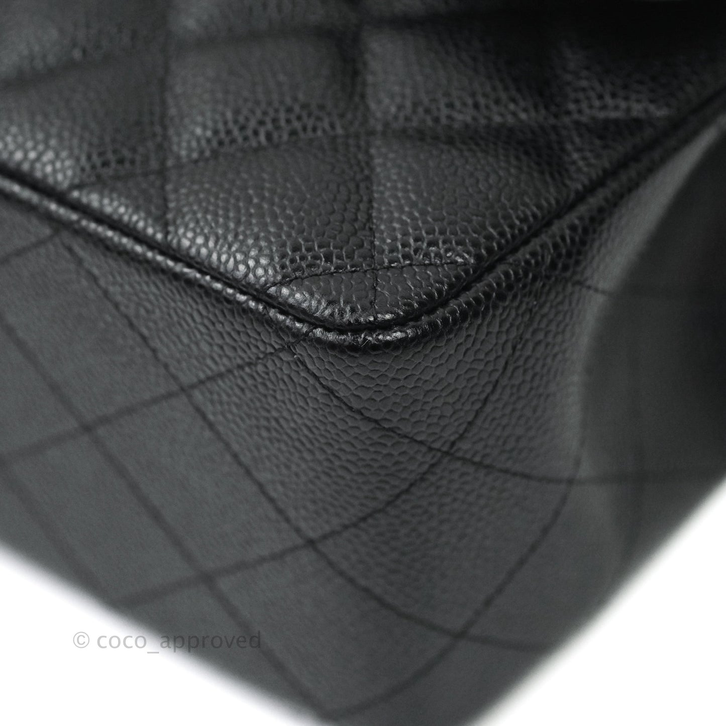 Chanel Jumbo Double Flap Black Caviar Gold Hardware⁣⁣