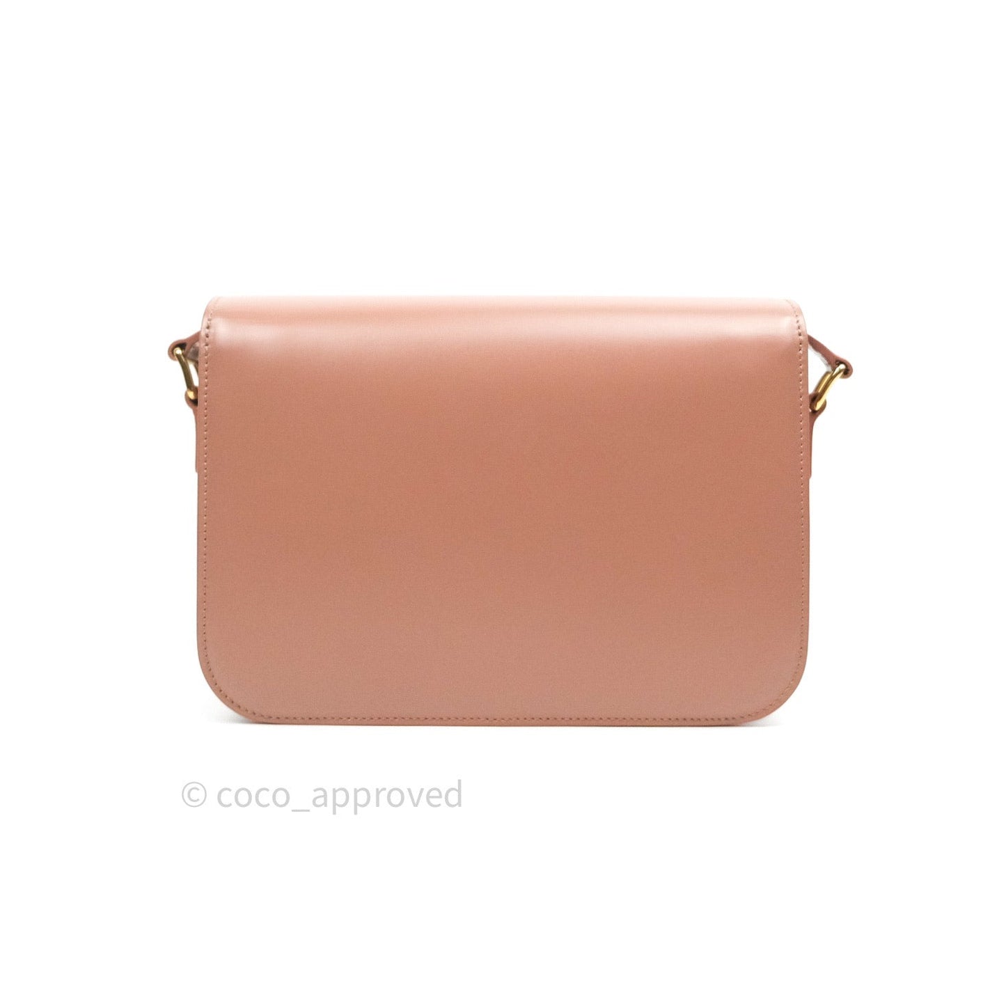 Celine Shiny Calfskin Medium Triomphe Antique Rose